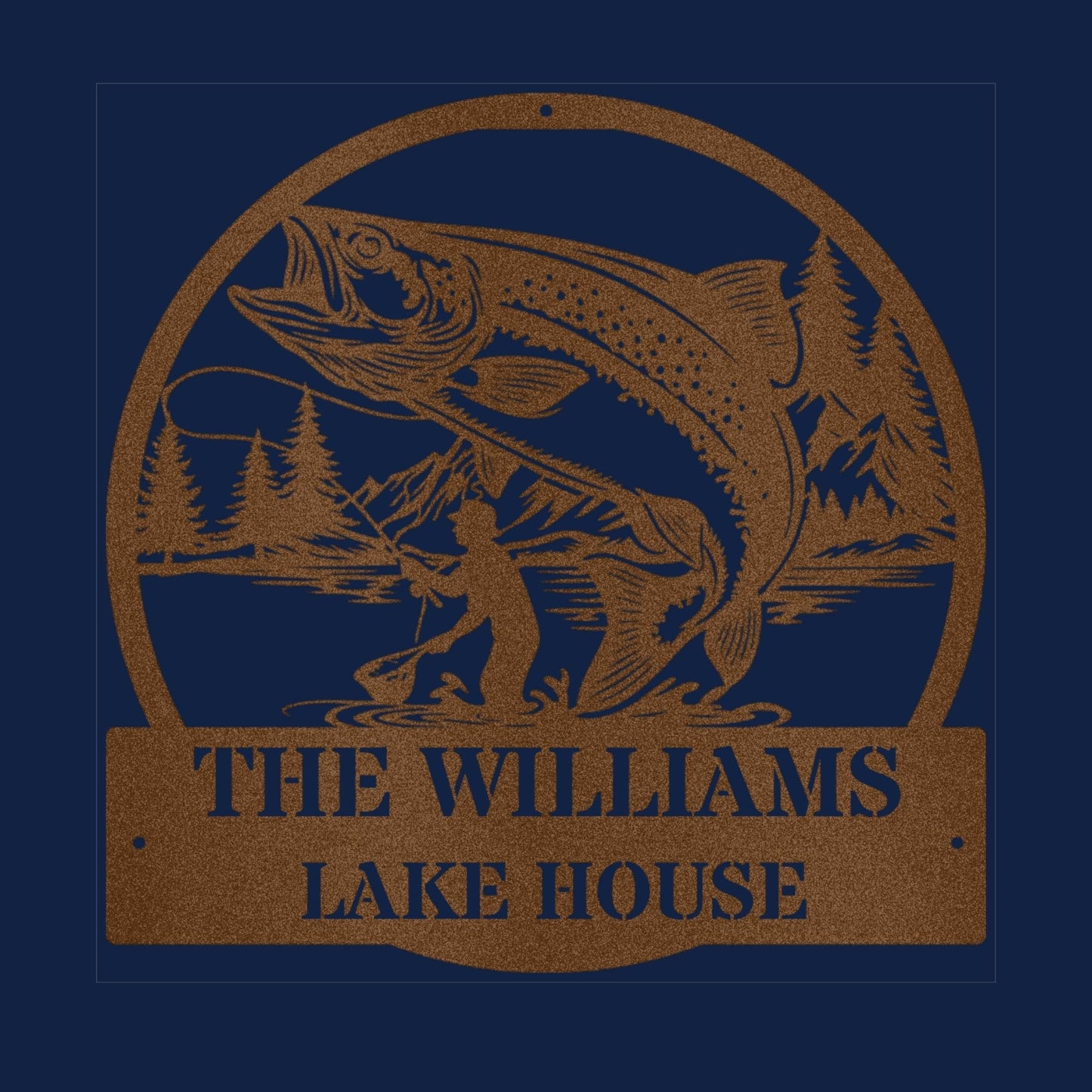 Personalized Lake House Metal Sign, Custom Lake Sign, Lake House Decor, Lakeside Gift, Lake Life Sign, Outdoor Metal Wall Art