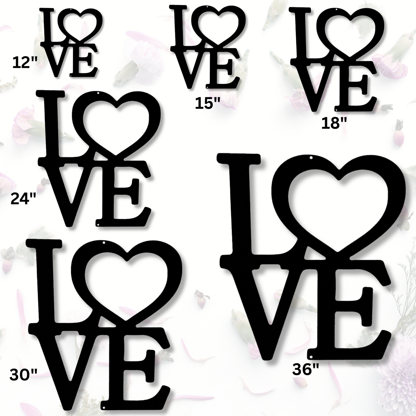 Love Metal Sign, Wedding Gift for Couple, Love Word Anniversary Gifts, Valentine Gift, Love Wall Hanging Sign, Above Bed Decor, Master Decor