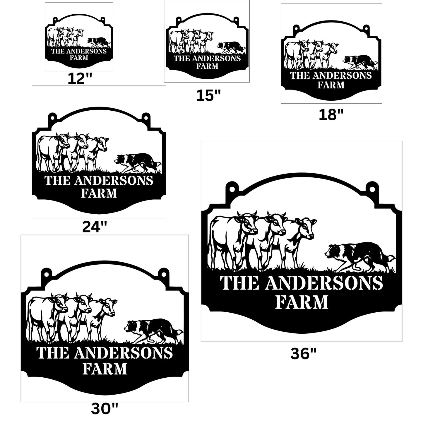 Metal Ranch Gate Sign Custom | Cattle Farm Name Sign | Exterior House Sign, Outdoor Metal Wall Art, Farmhouse Decor, Driveway Entry Sign