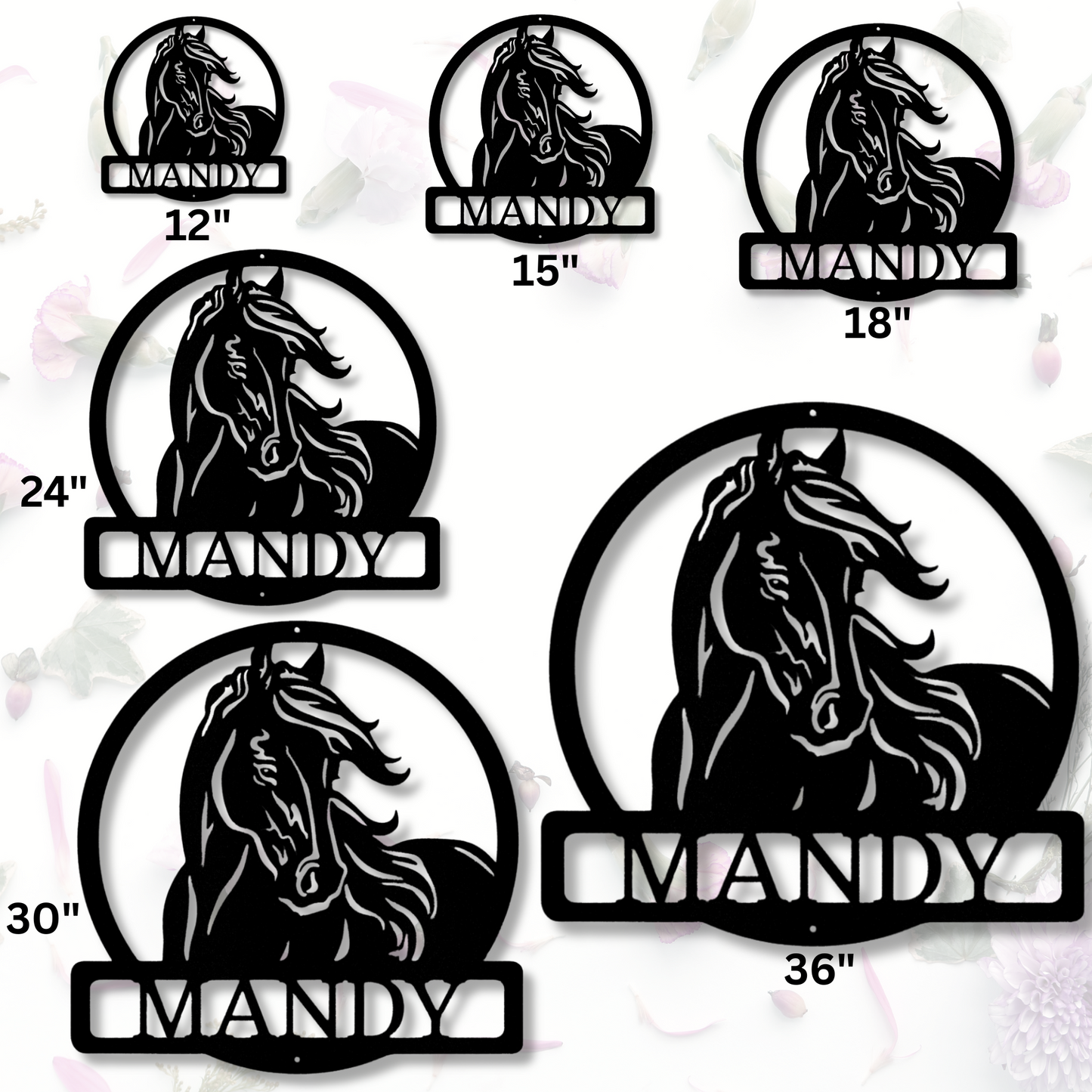 Horse Metal Ranch Sign, Family Name Sign, Custom Horse Sign, Metal Ranch Sign, Horse Ranch Sign, Farmhouse Decor Monogram, Horse Lover Gift