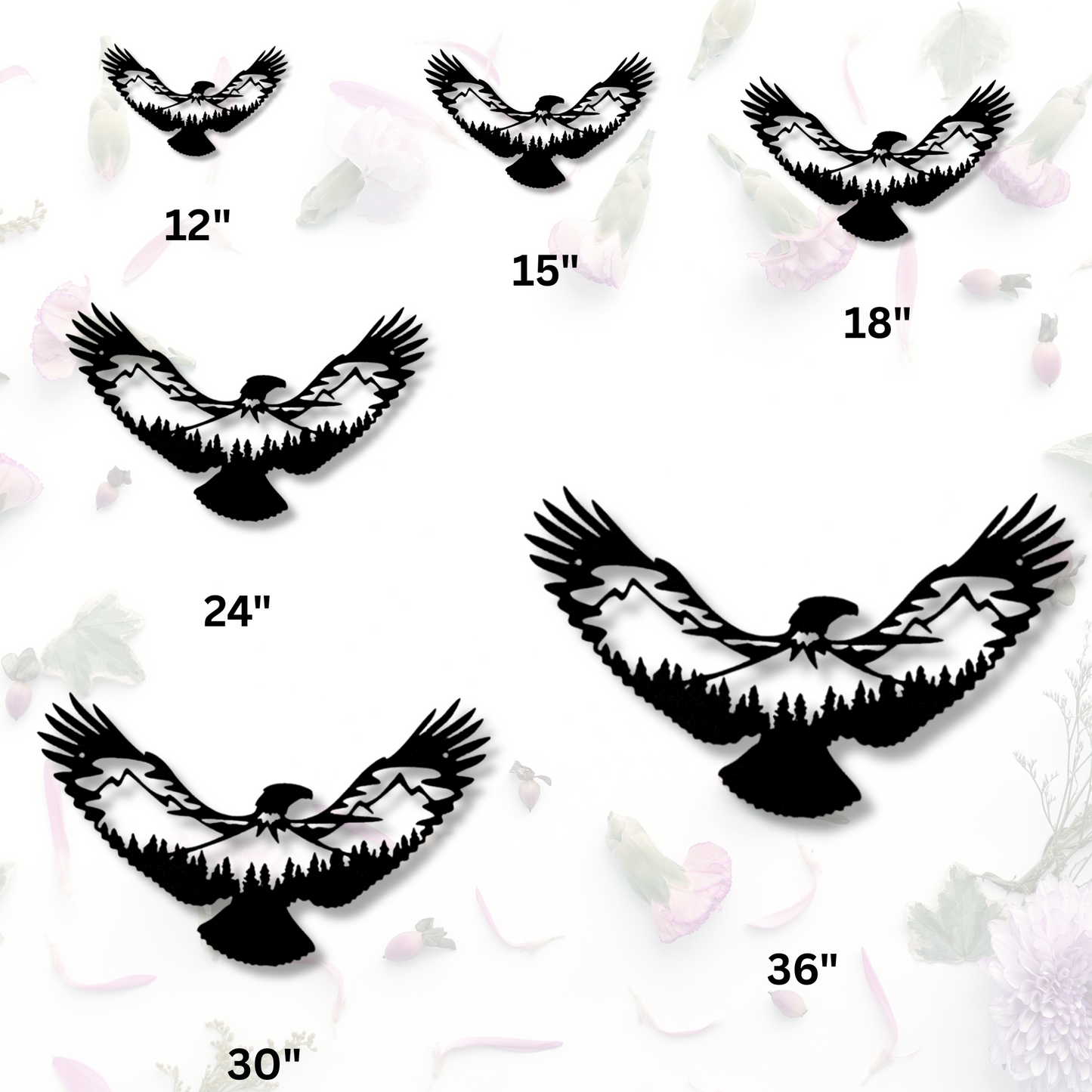 Eagle Scene Metal Sign, Flying Eagle Living Room Decoration, Indoor Wall Art Hanging, Housewarming Gift, Birthday Gift