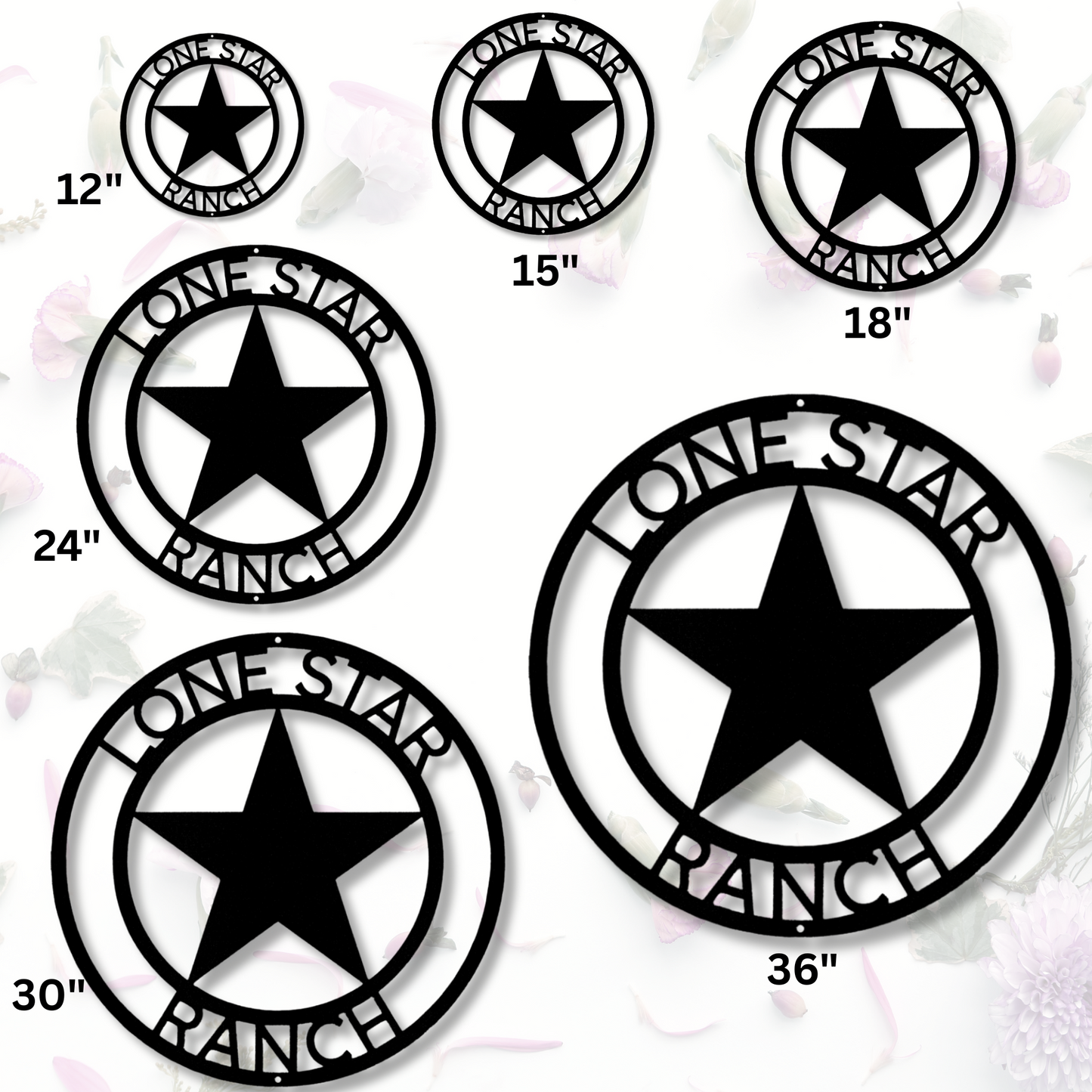 Custom Country Star Metal Sign, Texas Star Metal Sign, Farm Ranch Outdoor Metal Sign, Farm or Lakehouse Decor, Barn Metal Sign, Large Sign