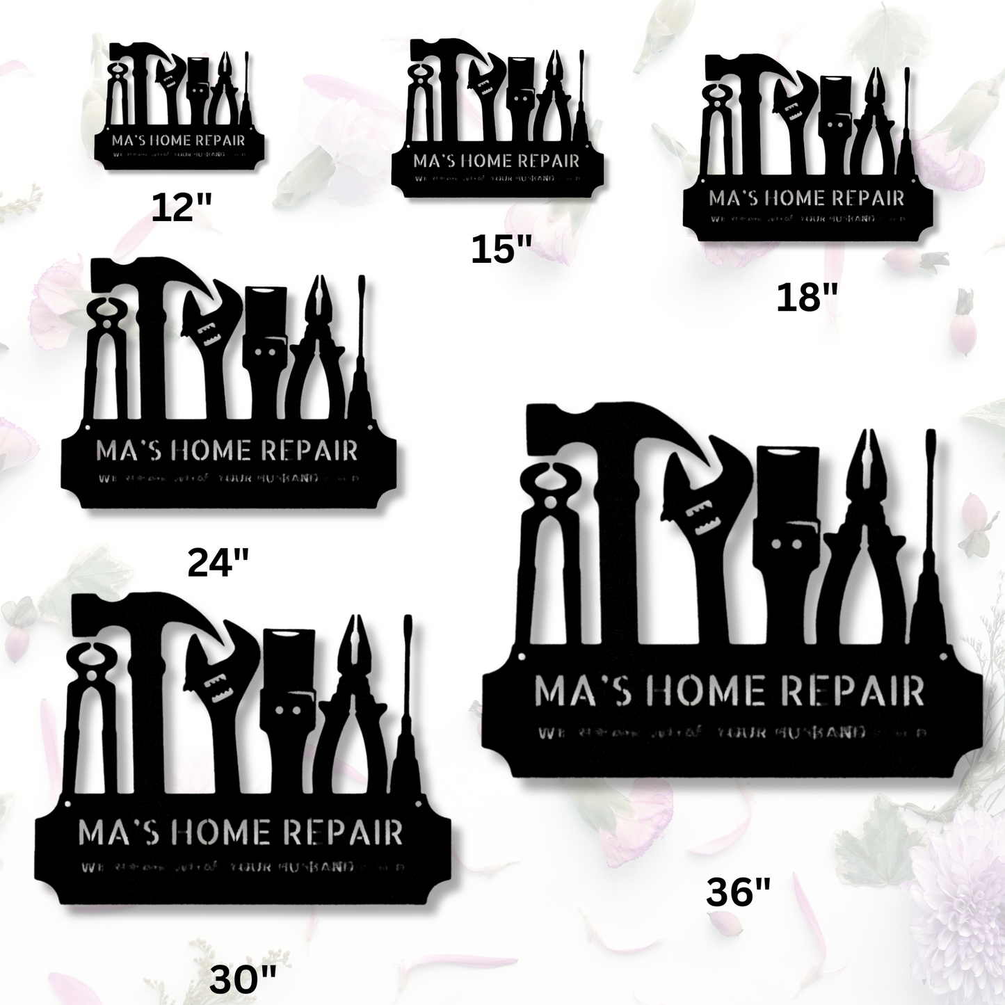 Custom Tool Time Metal Art Sign, Personalized Tool Sign Gift For A Repair Man, Basement Wall Art Decor, Garage Sign Hangings, Repair Shop Metal Art.