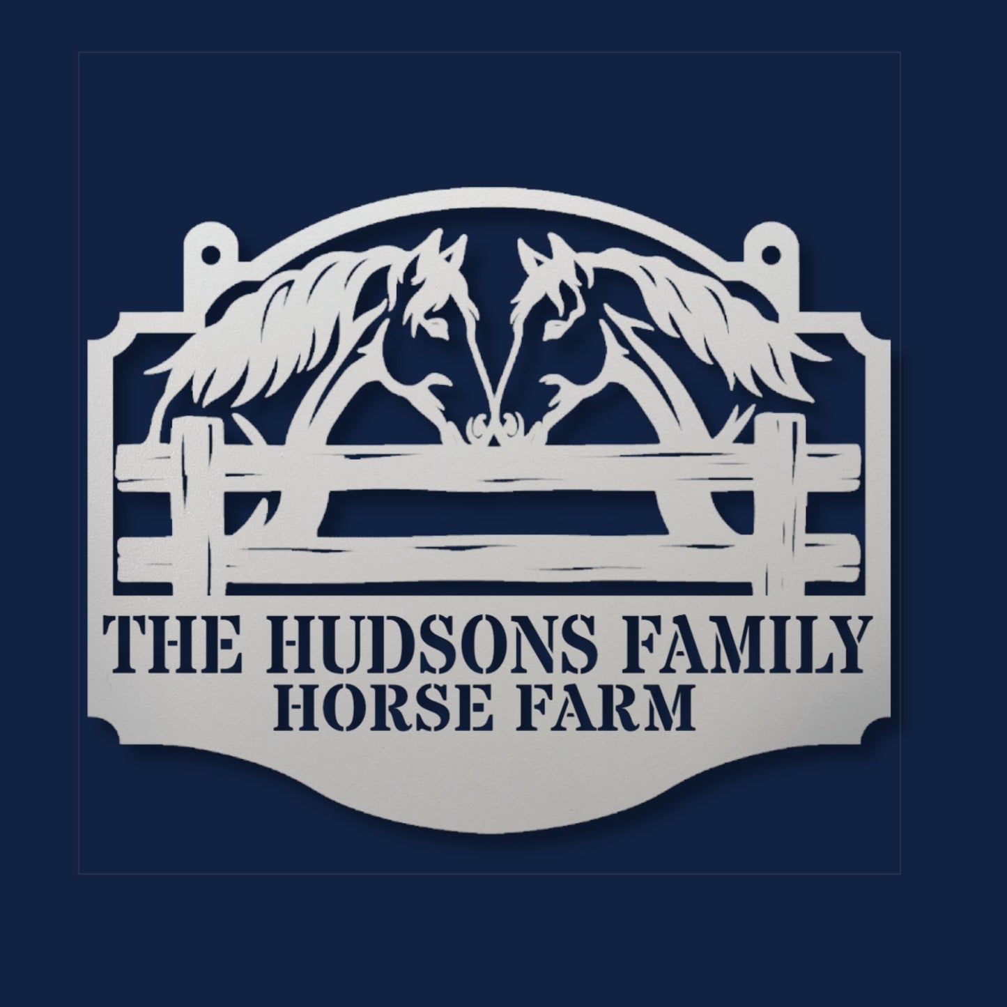 Personalized Horse Ranch Metal Sign, Custom Horse Sign, Farm Decor, Equestrian Gift, Stable Sign, Ranch Wall Art, Horse Lover Gift
