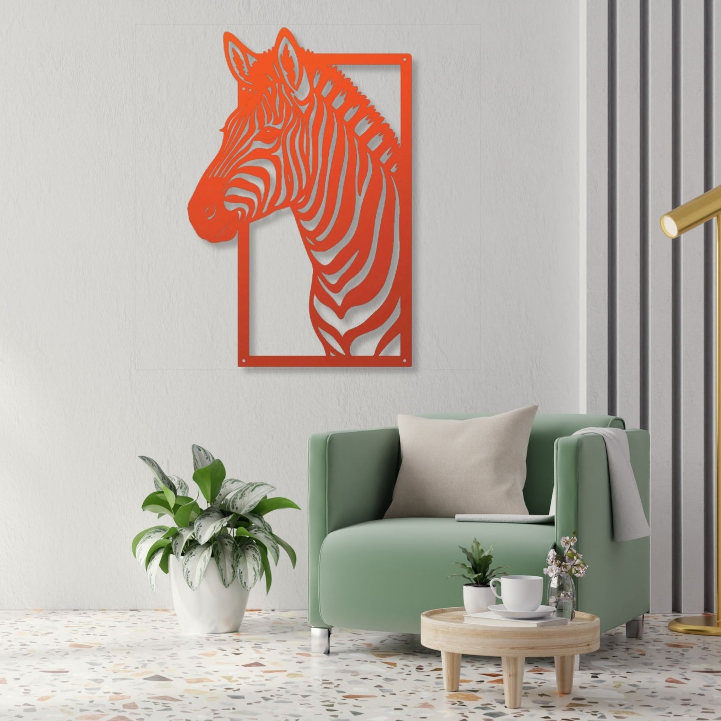 Minimalist Zebra Metal Sign, Zebra Wall Art, Safari Home Decor, Animal Metal Wall Art, Wildlife Decor, Modern Minimalist Sign Gift