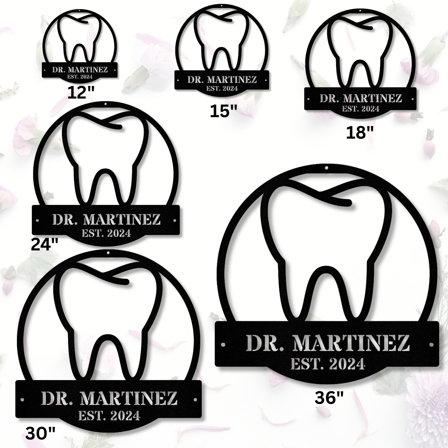 Dental Metal Sign, Dentist Established Sign, Dentist Office Decor, Dentist Office  Wall Decor, Dental Office Sign, Orthodontist Boss Gift