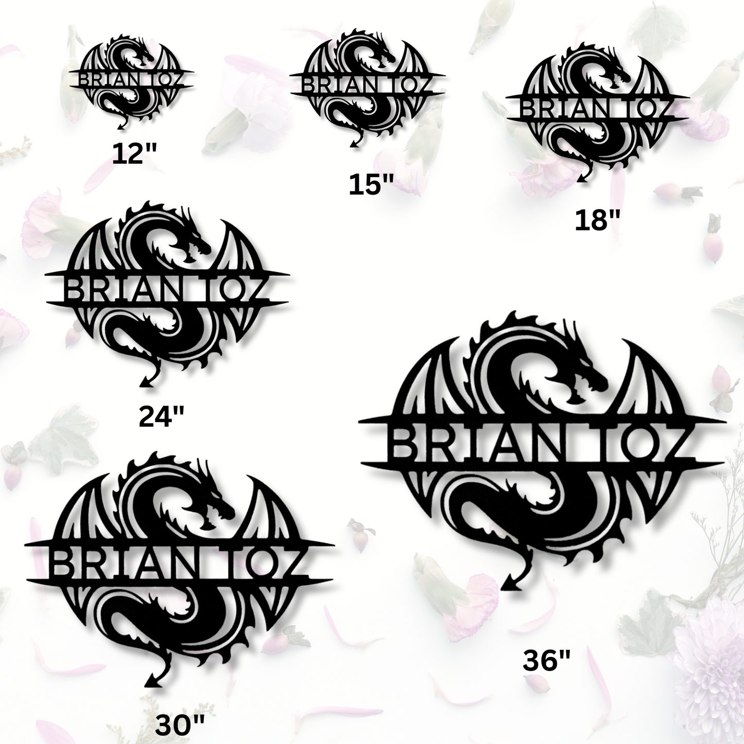 Custom Celtic Dragon Metal Art Sign, Personalized Celtic Dragon Name Wall Art Decor, Living Room Wall Hanging, Personalized Name Birthday Gift.