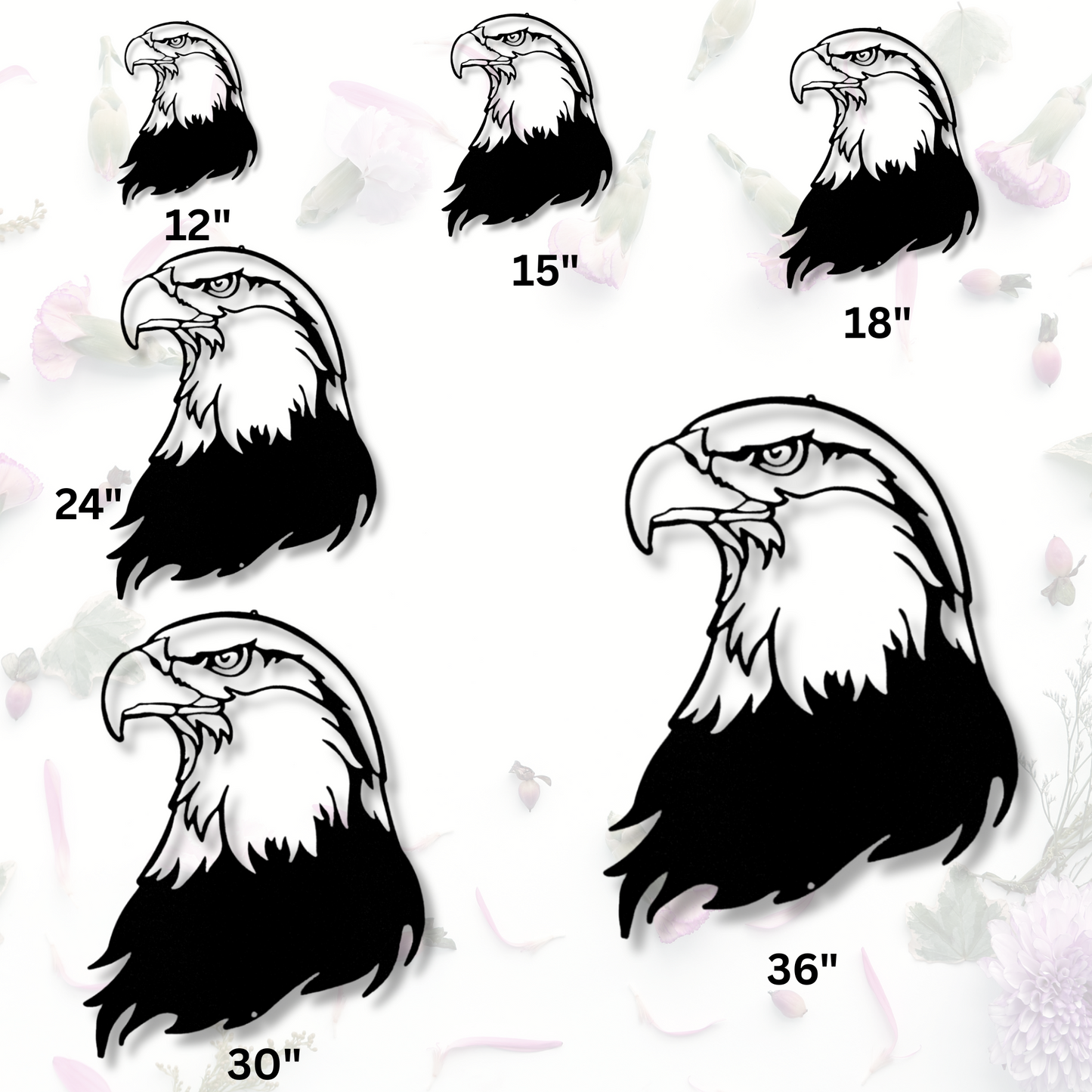 Bald Eagle Head Metal Sign, Housewarming Gift For Her, Birthday Gift For Patriotic Dad, Cabin Wall Hanging, Interior Wall Decor, Metal Wall Hanging, Son To Dad