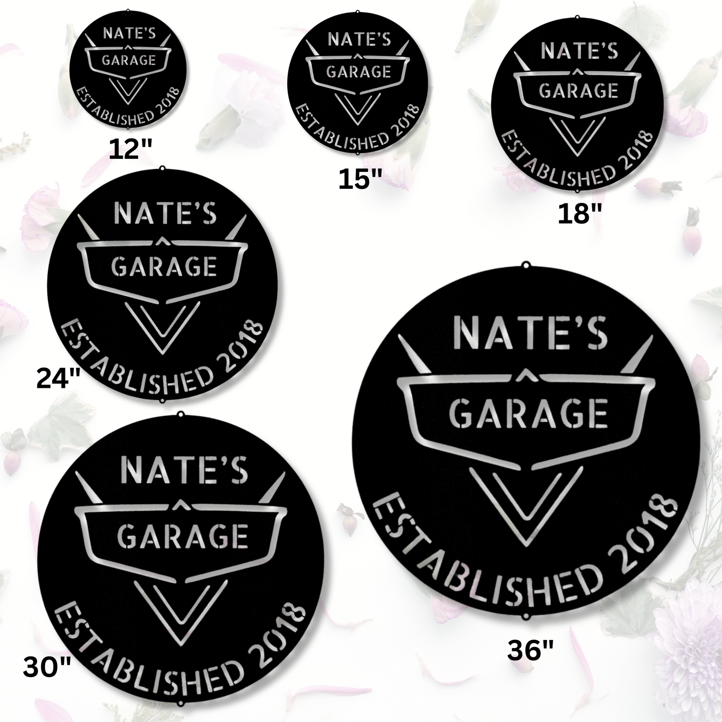 Personalized Garage Sign, Classic Car Metal Sign, Father's Day Gift, Automotive Decor, Vintage Car Enthusiast Gift, Retro Car Lover Gift