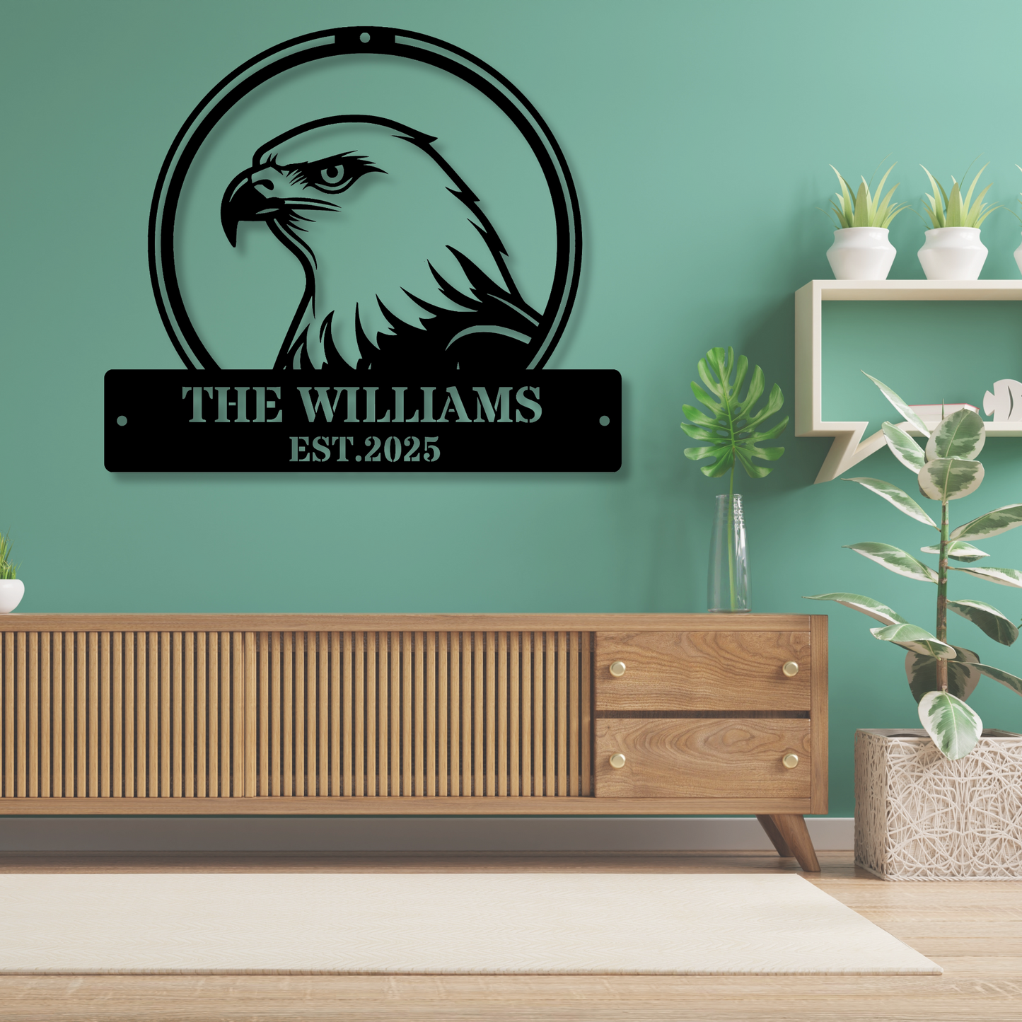 Custom Family Name Metal Sign, Personalized Family Name Metal Sign, Metal Family Name Sign, Wedding Gift, Christmas Gift, Custom Metal Name Sign