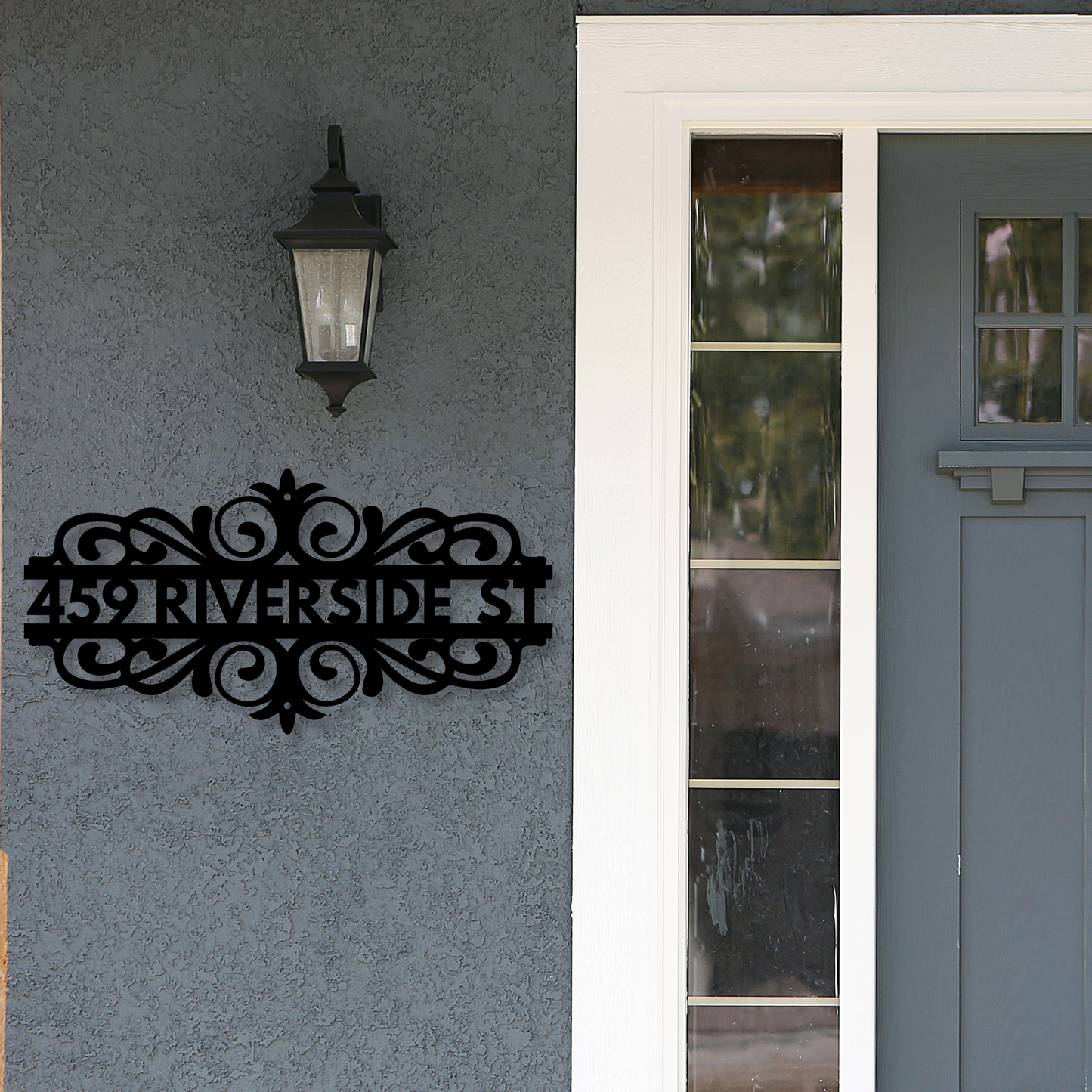 Custom Metal Address Sign, House Number Sign, House Closing Gift, Metal Address Plaque, Outdoor Metal Address Sign, Street Address Sign