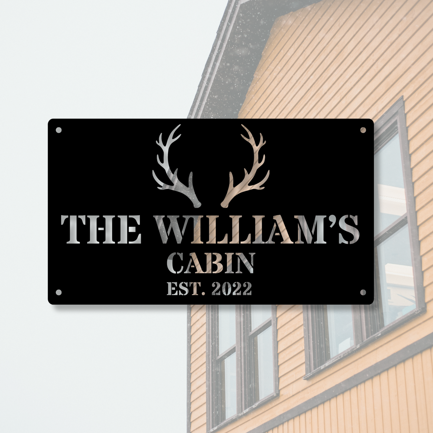 Custom Cabin metal Sign, Personalized Metal Cabin Sign - Mountain Cabin Established Date Wall Art - Custom Cabin Sign- Cottage Decor - Cottage Core - Cabin Decor