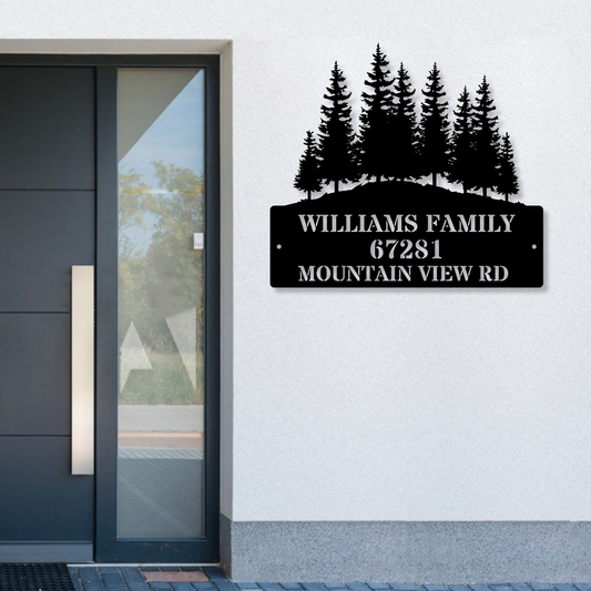 Customized Home Address Metal Sign, Metal Monogram, Housewarming Gift, Villa Name Metal Sign