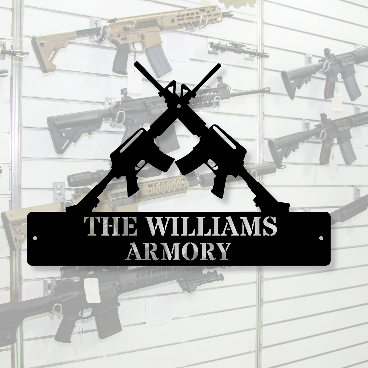 Custom Armory Metal Sign, Personalized Armory Name Sign, Man cave Decor, Metal Wall Decor, Custom Armory Wall Art,Gun Home Decor,Veteran Gift