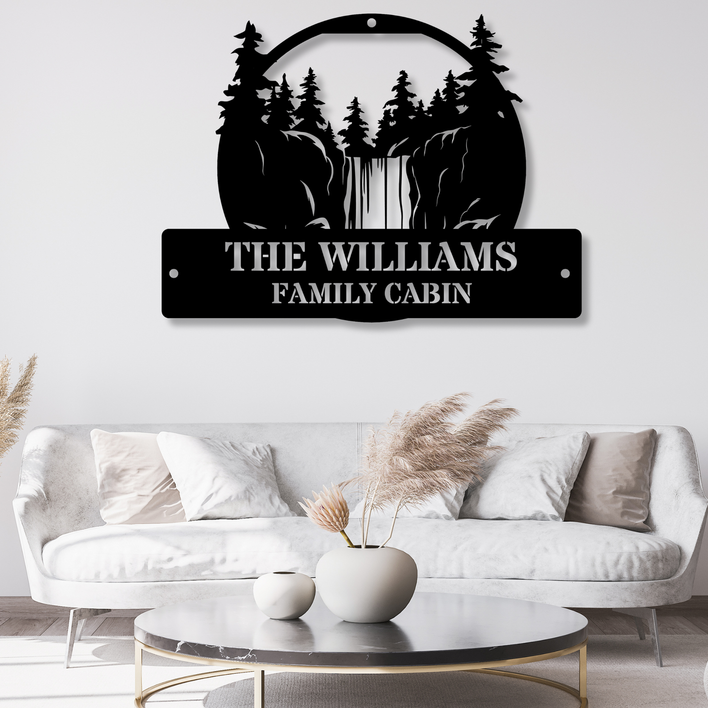 Custom Waterfall Wall Metal Sign Decor, Waterfall Wall Art, Metal Wall Art, Home Decor Art, Nature Inspired Art for Both Men & Women