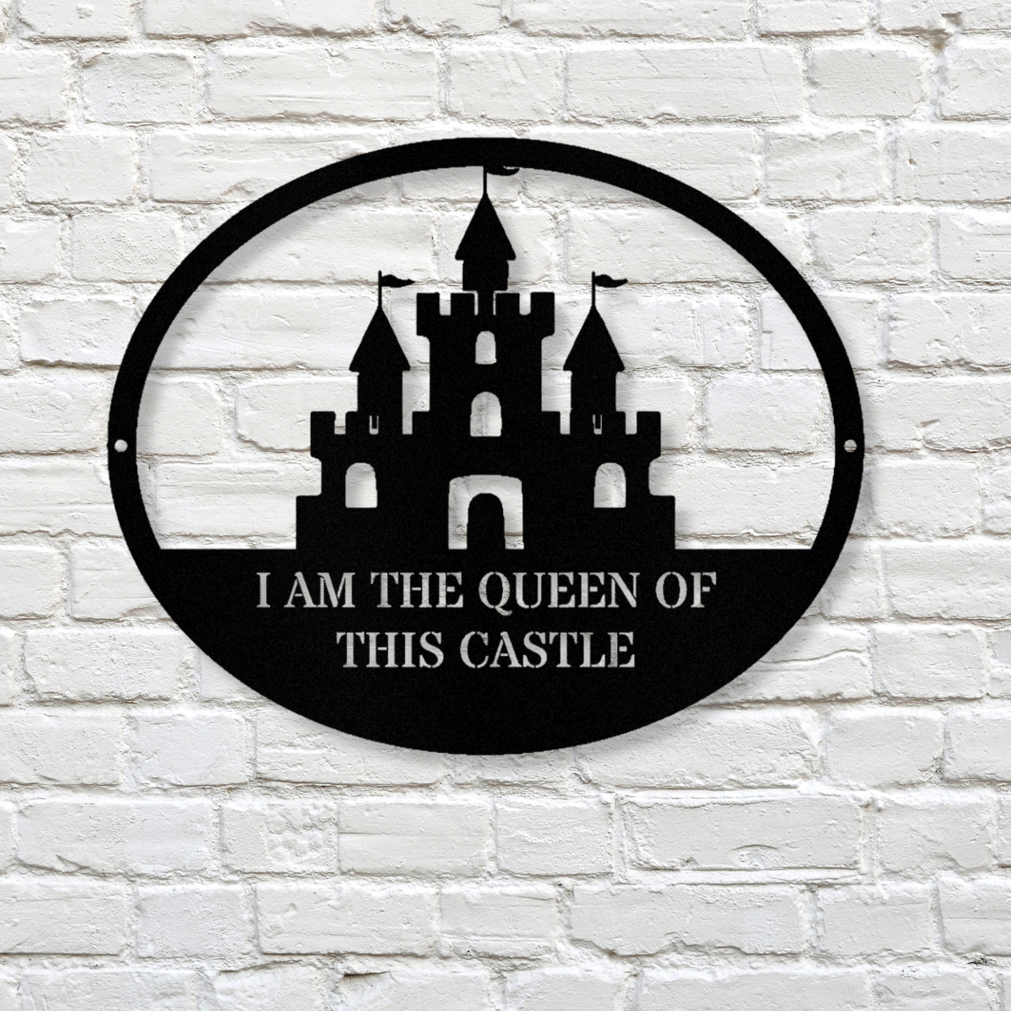 Customzed Castle Metal Sign, Medieval Age Castle, Castle Wall Art Decor, Kids Room Decor, Above Crib Wall Art, Indoor Outdoor Wall Art