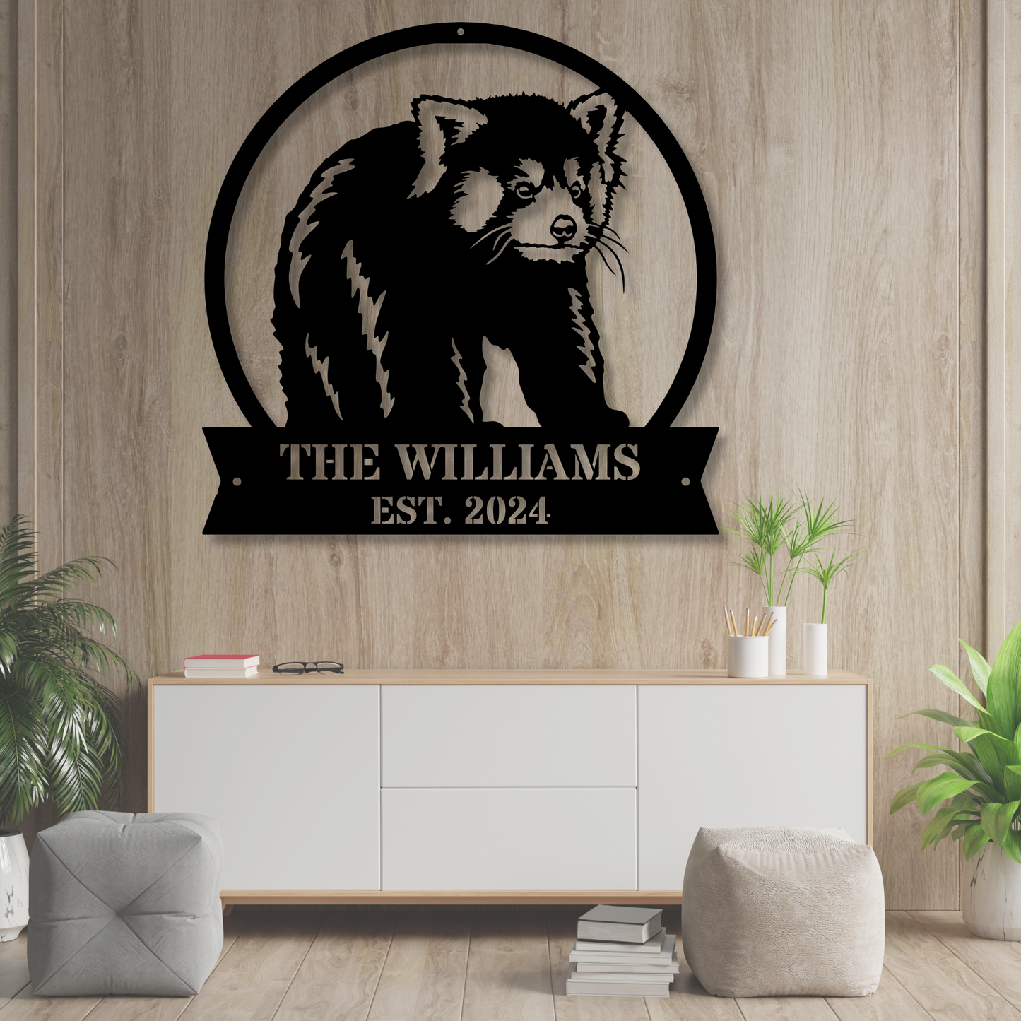 Custom Bear Cub Metal Sign, Animal Wall Decor, Personalized Metal Art, Rustic Nursery Decor, Wildlife Wall Art, Livingroom Decor