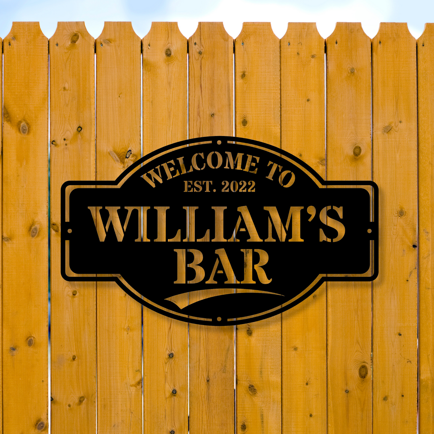 Custom Bar Wall Metal Sign, Personalized Sign for Bars, Metal Art Decor for Man Caves, Rustic Industrial Pub Wall Art