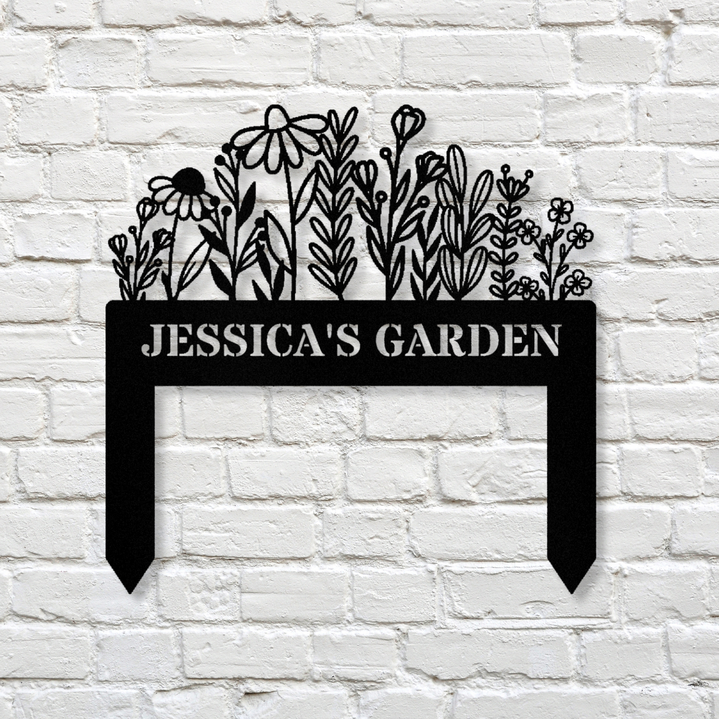 Custom Wildflower Garden Metal Stake Sign, Flowers Garden Decor, Nana's Gift, Outdoor Garden Stake Sign, Wildflower Sign