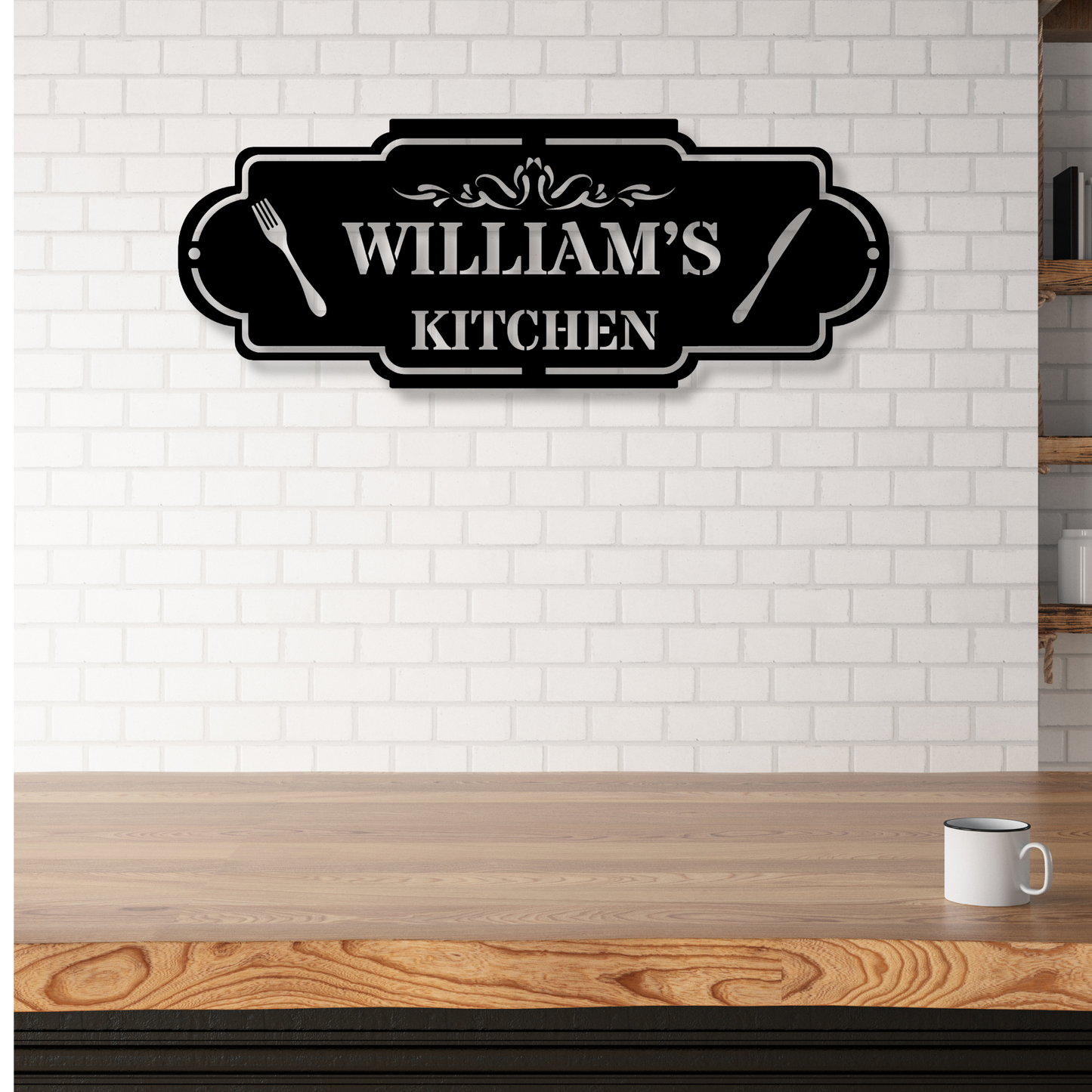 Personalized Metal Signs, Custom Kitchen Wall Decor, Customizable Kitchen Sign, Housewarming gift