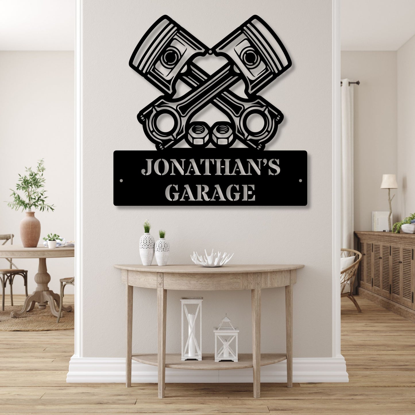 Personalized Garage Metal Sign, Custom Metal Sign, Garage Decor, Man Cave Sign, Metal Wall Art, Workshop Gift, Car Enthusiast Decor