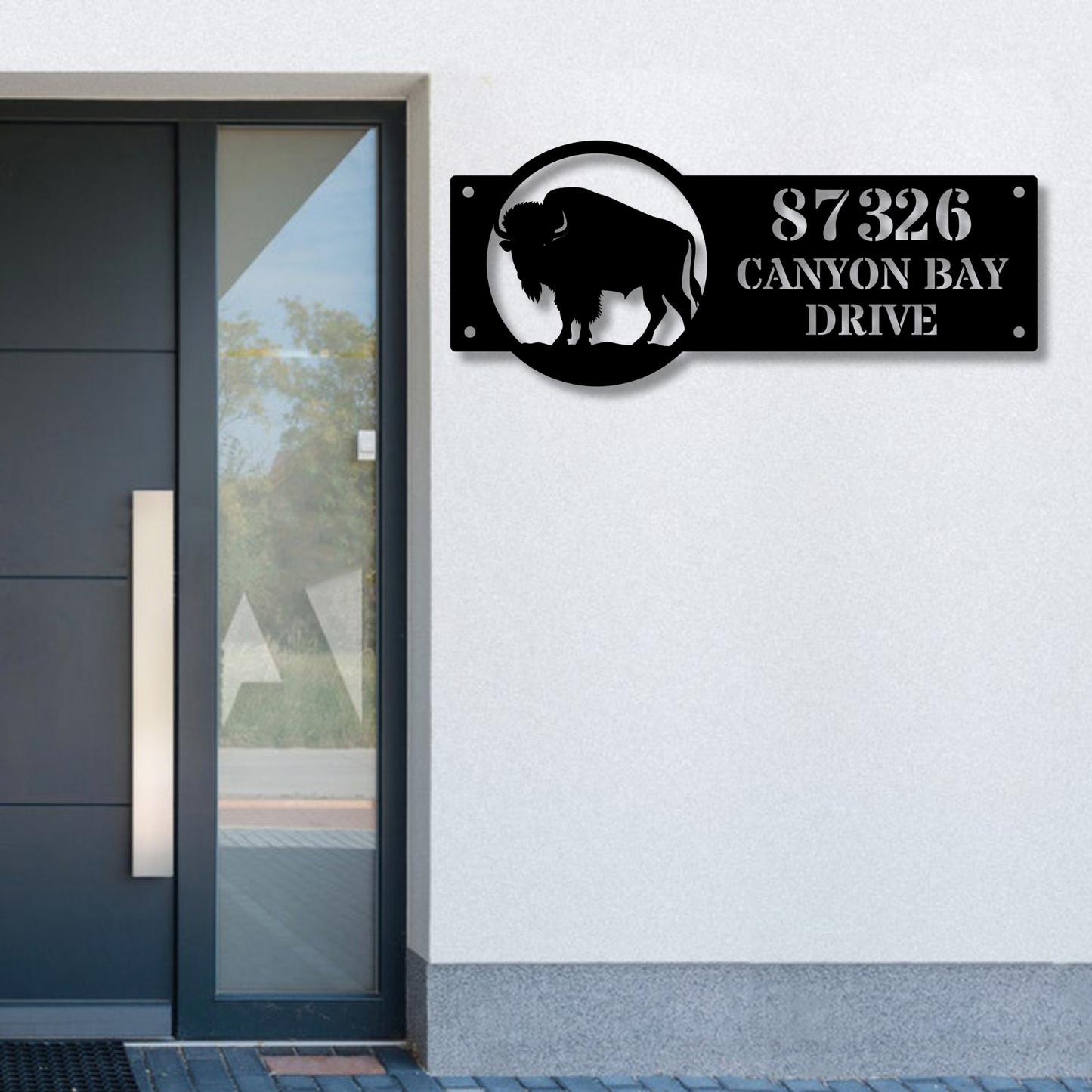 Custom Address Metal  Sign, Personalized Street Name