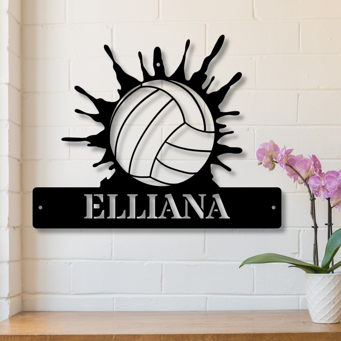 Custom Volleyball Metal Sign, Personalized Sports Wall Art, Team Name Plaque, Athlete Gift, Custom Team Sign