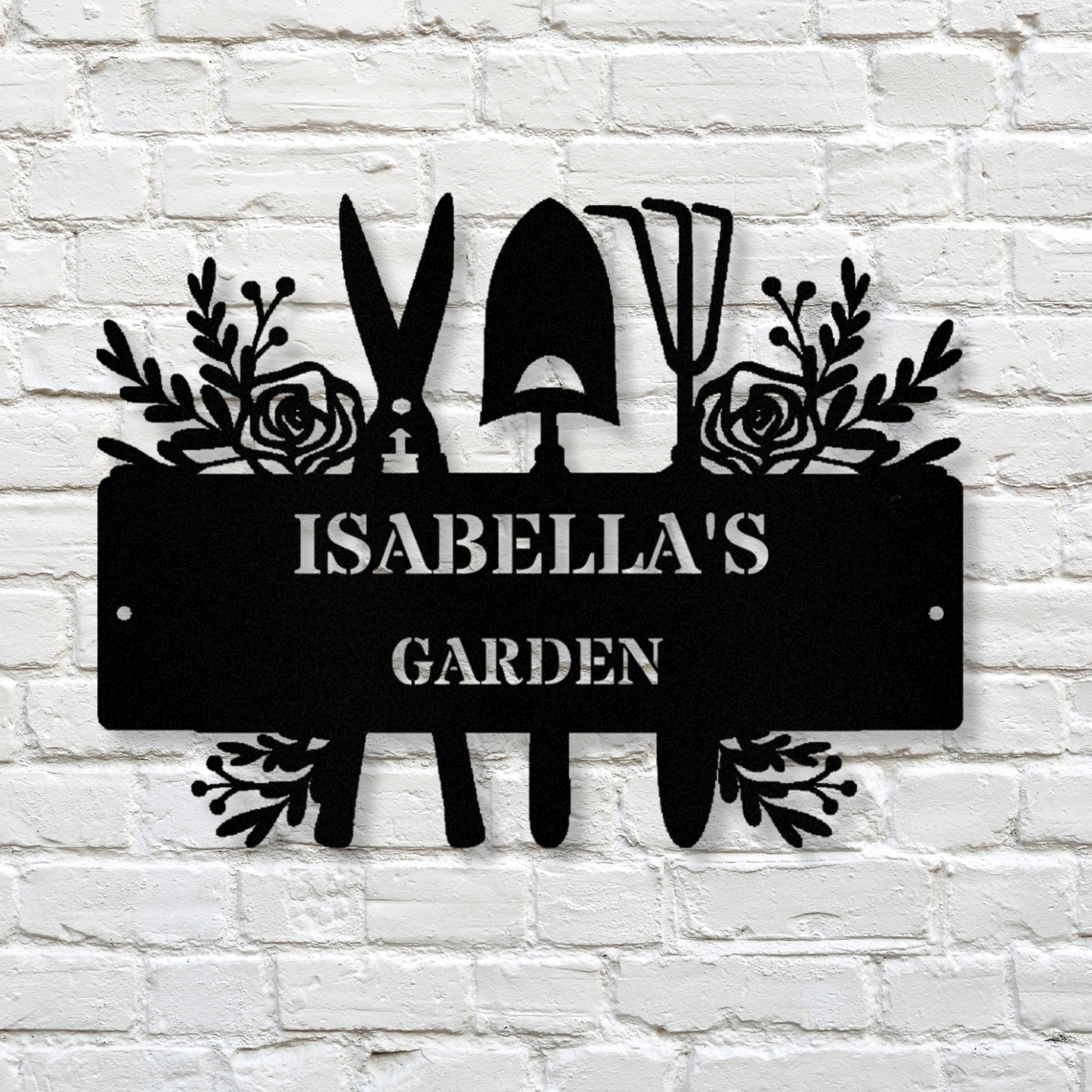 Custom Garden Metal Sign, Personalized Flower Garden Sign, Garden Name Plaque, Gift for Gardeners, Metal Outdoor Decor, Nana's Gift
