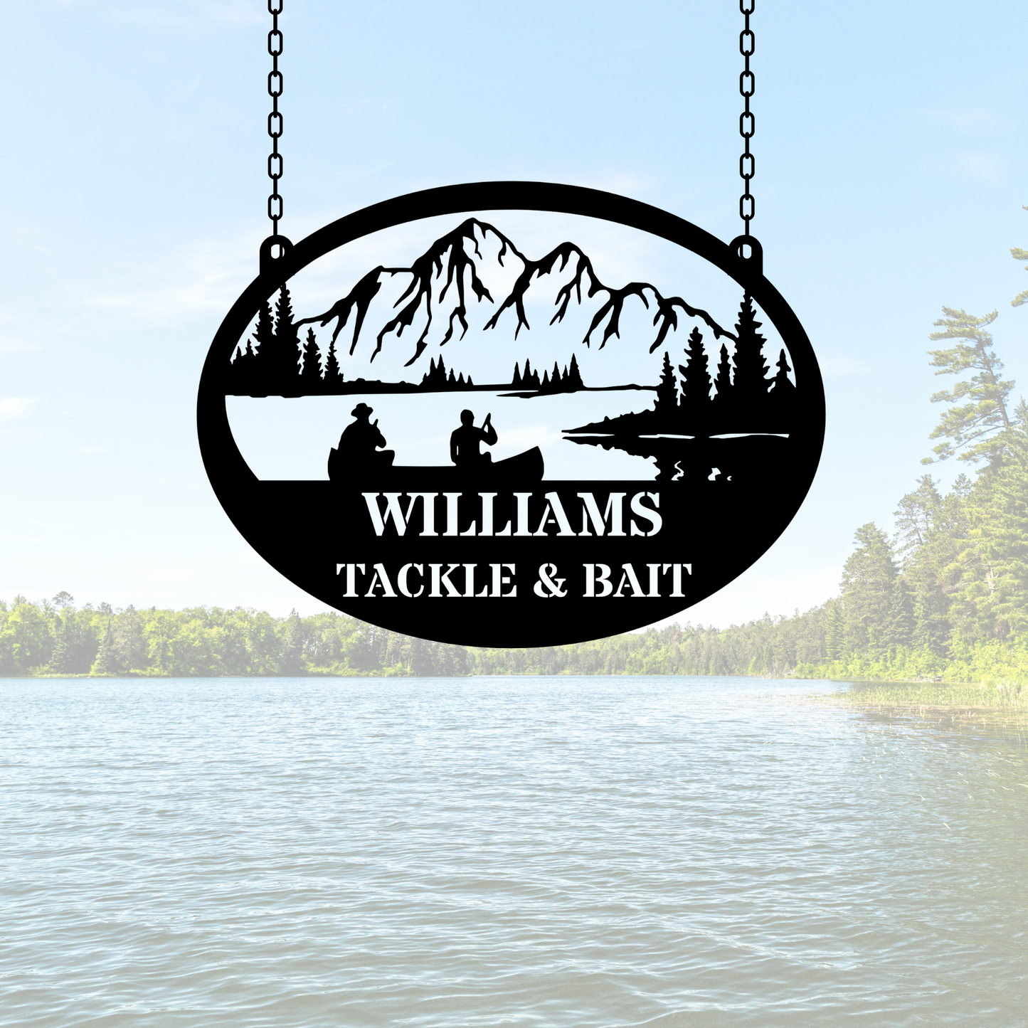 Custom Fishing Metal Sign, Personalized Fishing Decor, Rustic Boat Sign, Angler Home Decor, Cabins & Lake Houses