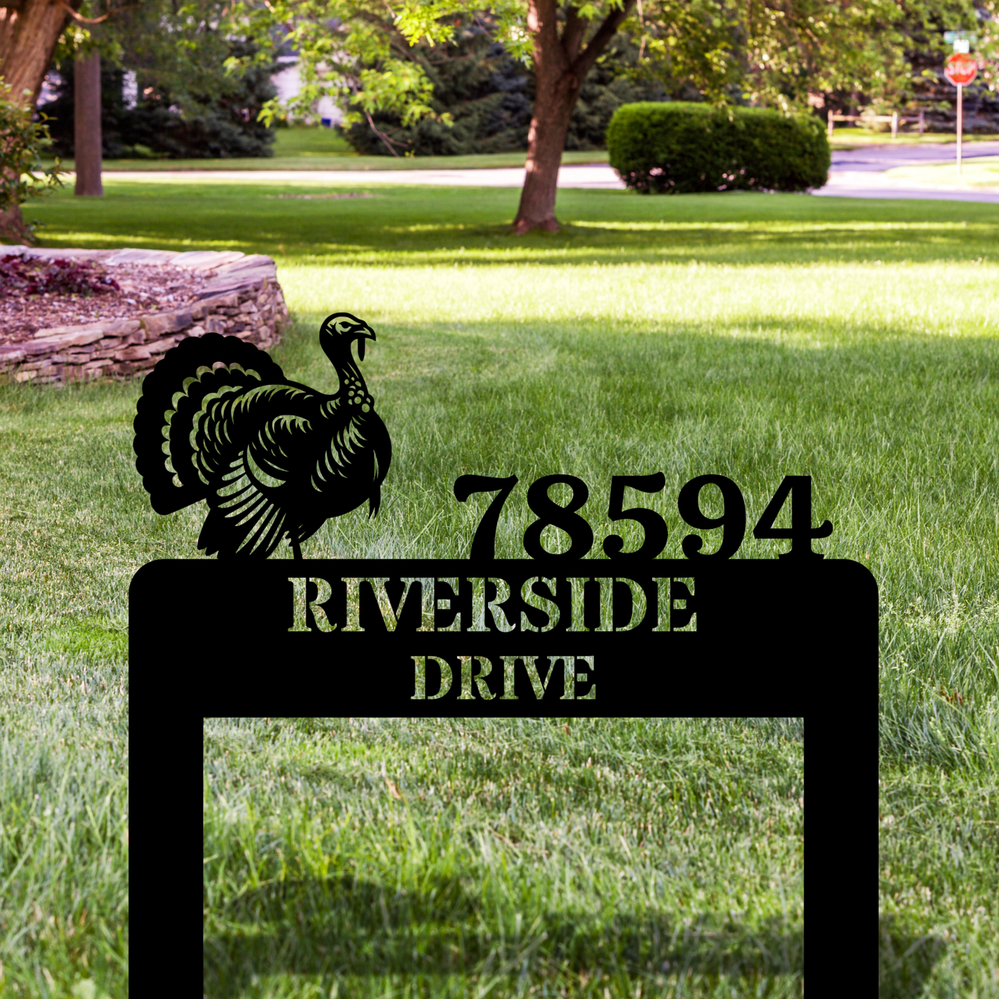 Custom Metal Address Stake, Lawn Metal Address Sign, Custom House Number Sign, Metal Address Plaque, Custom Your Metal Address Sign, Yard Sign
