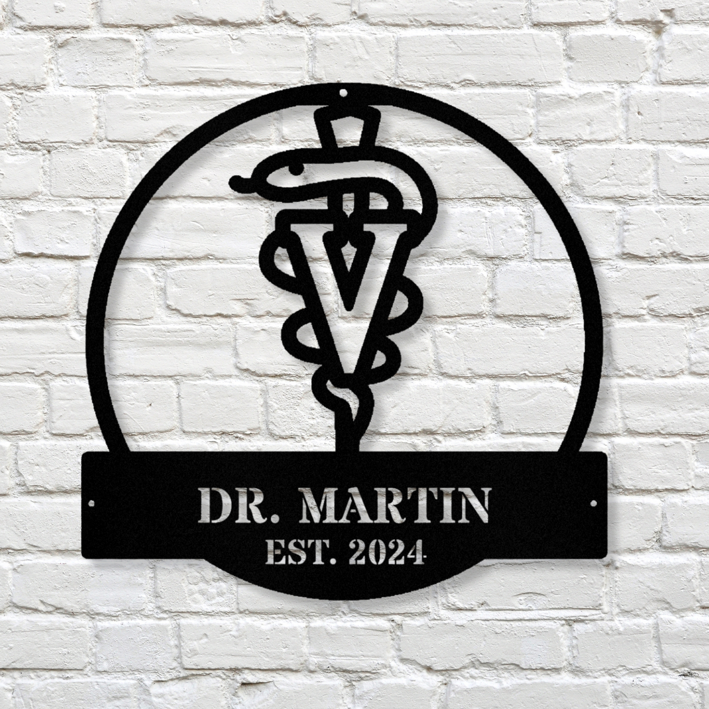 Customized Veterinarian Metal Sign, Vet Office Wall Decor, Personalized Veterinary Gift, Veterinarian Doctor Metal Sign,