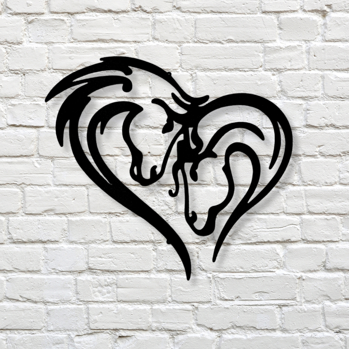Horse Love Metal Sign, Heart Horse Sign, Metal Ranch Sign, Horse Ranch Sign, Farmhouse Decor, Horse Lover Gift, Birthday or Christmas Gift