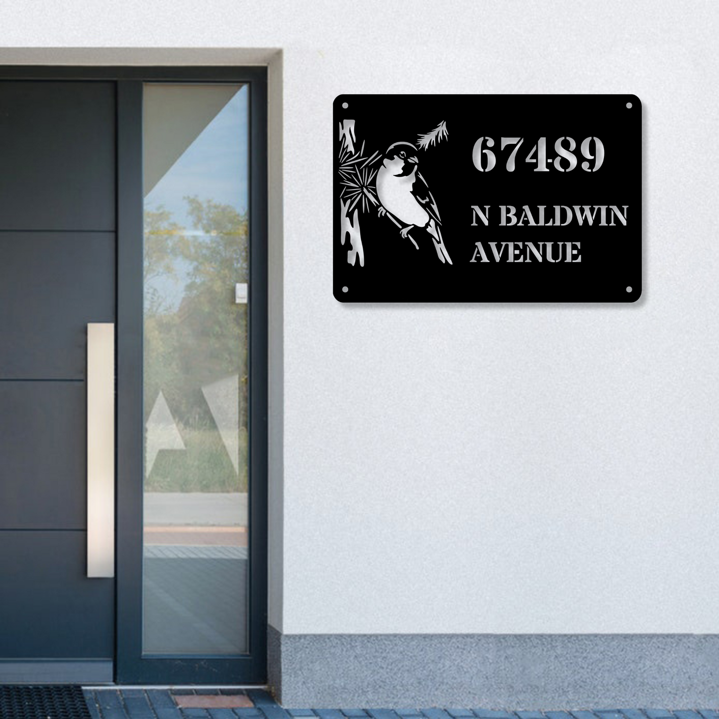 Custom Address Wall Metal Sign, Personalized Decor, Metal Wall Art, Housewarming Gift, Custom Metal Decor, Address Plaquen