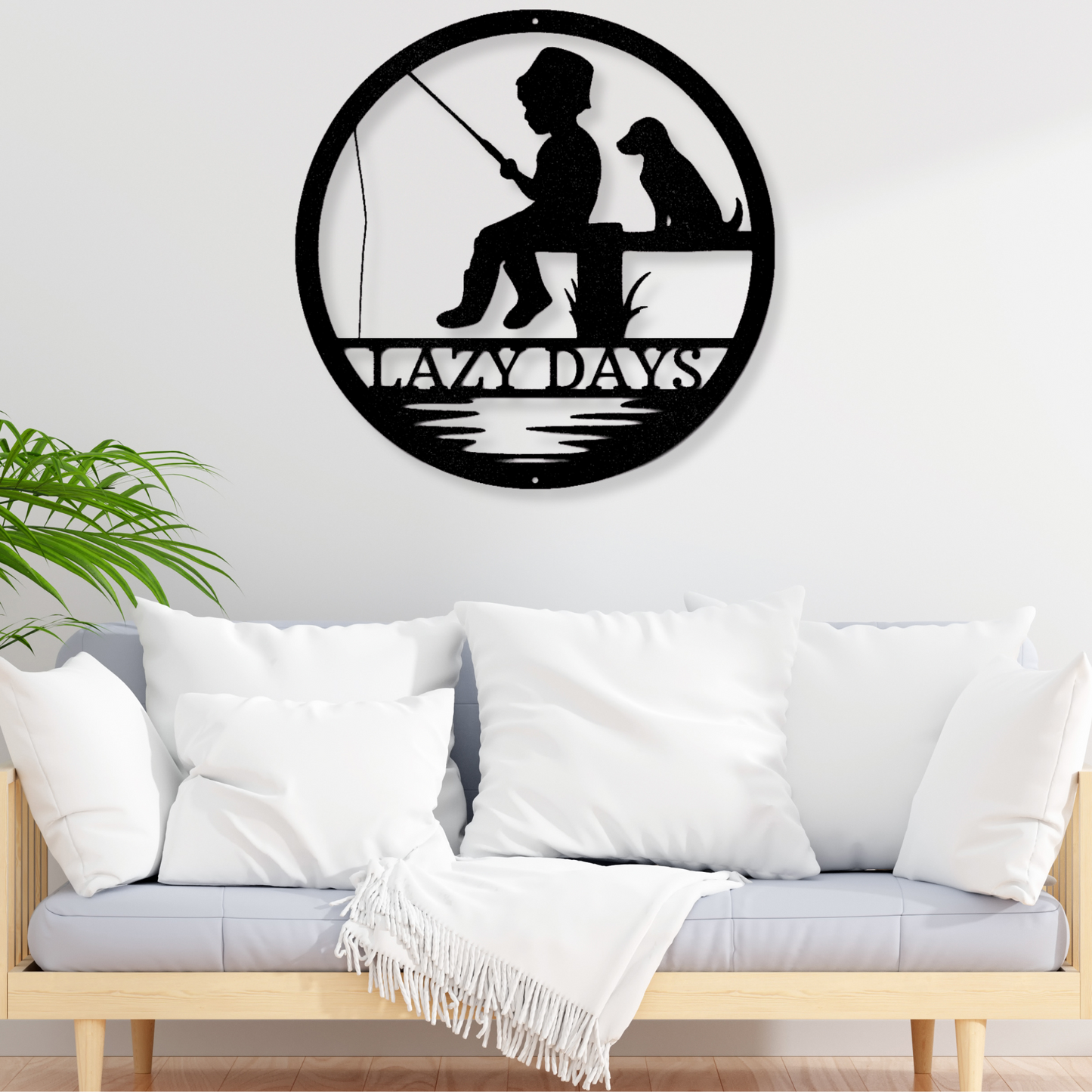 Little Fisher Monogram - Steel Sign