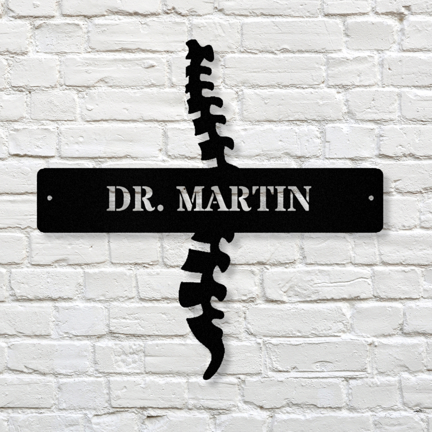 Customized Chiropractor Metal Sign, Chiropractor Name Metal Sign, Chiropractor Gift, Last Name Doctor Sign