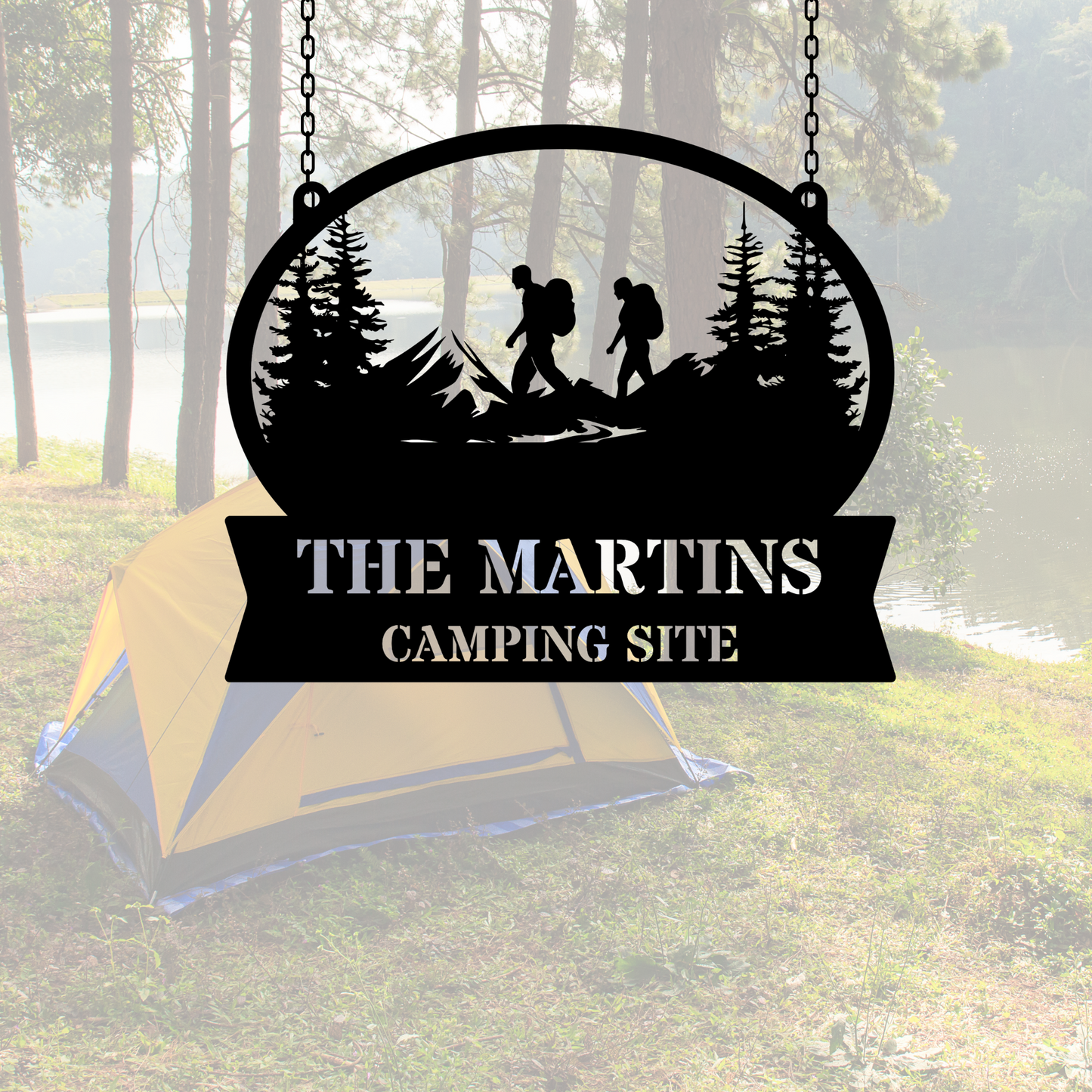 Custom CAMPING METAL SIGN, Camping Metal Art, Outdoor Decor, Personalized Camp, Rustic Metal Sign, Nature Lover Gift, Camper Decoration