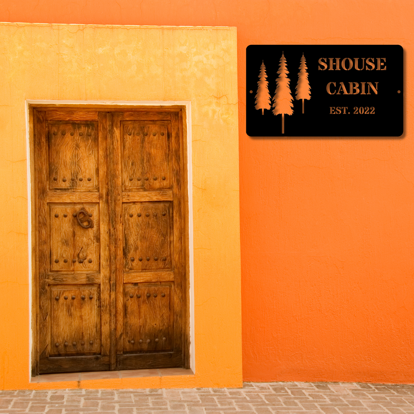 Custom Cabin Sign Metal Wall Decor, Rustic Cabin Sign, Personalized Cabin Art, Metal Cabin Sign, Outdoor Cabin Decor, Cabin Life Decor