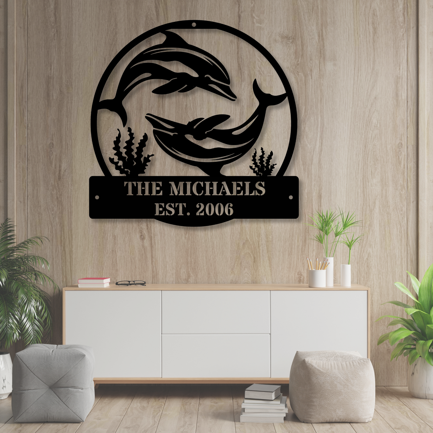 Custom Family Name Metal  Sign, Beach House Gift, Beach House Sign Decor, Coastal Cottage Decor, Ocean Home Gift