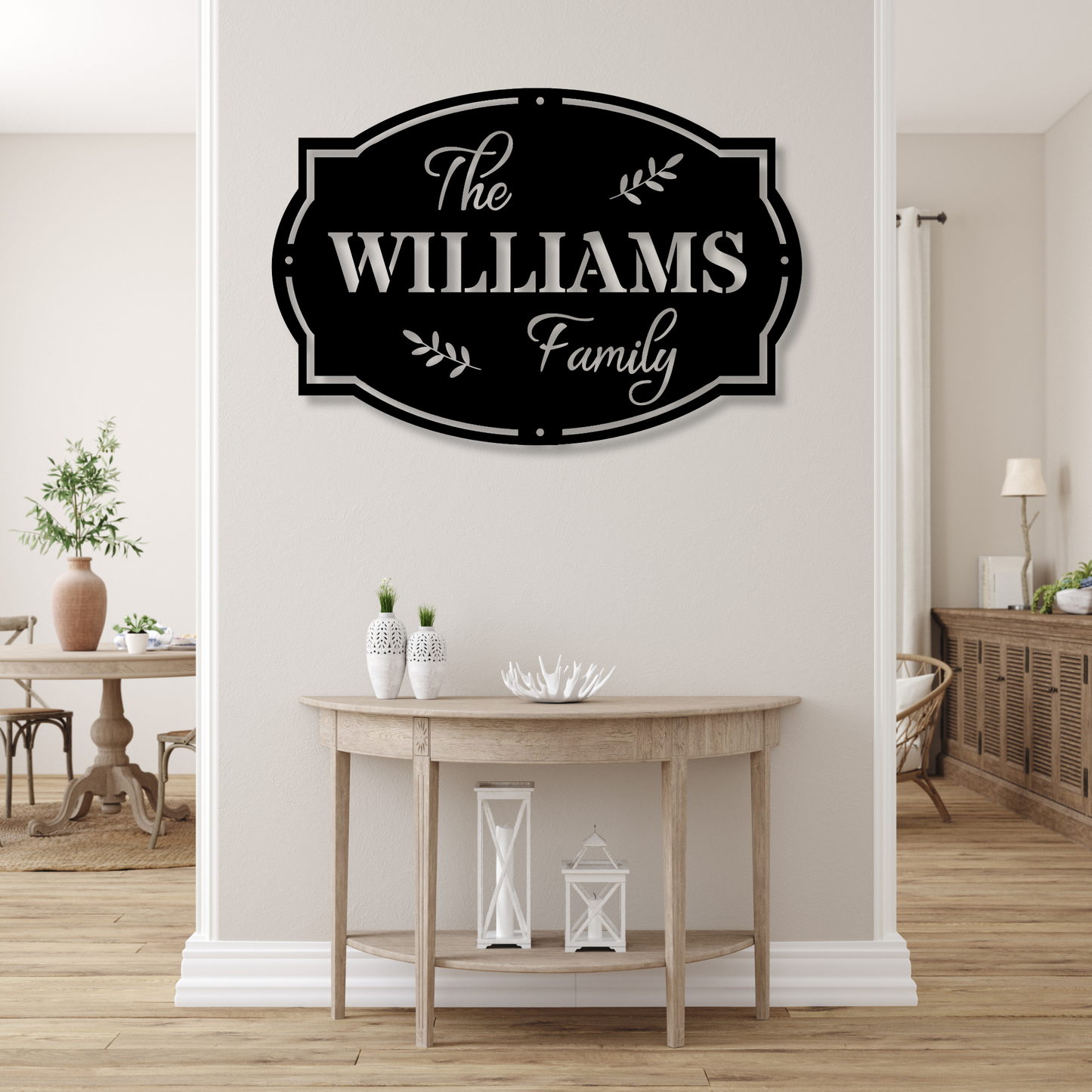 Custom Family Name Metal Sign,Housewarming Gift, Family Sign Plaque