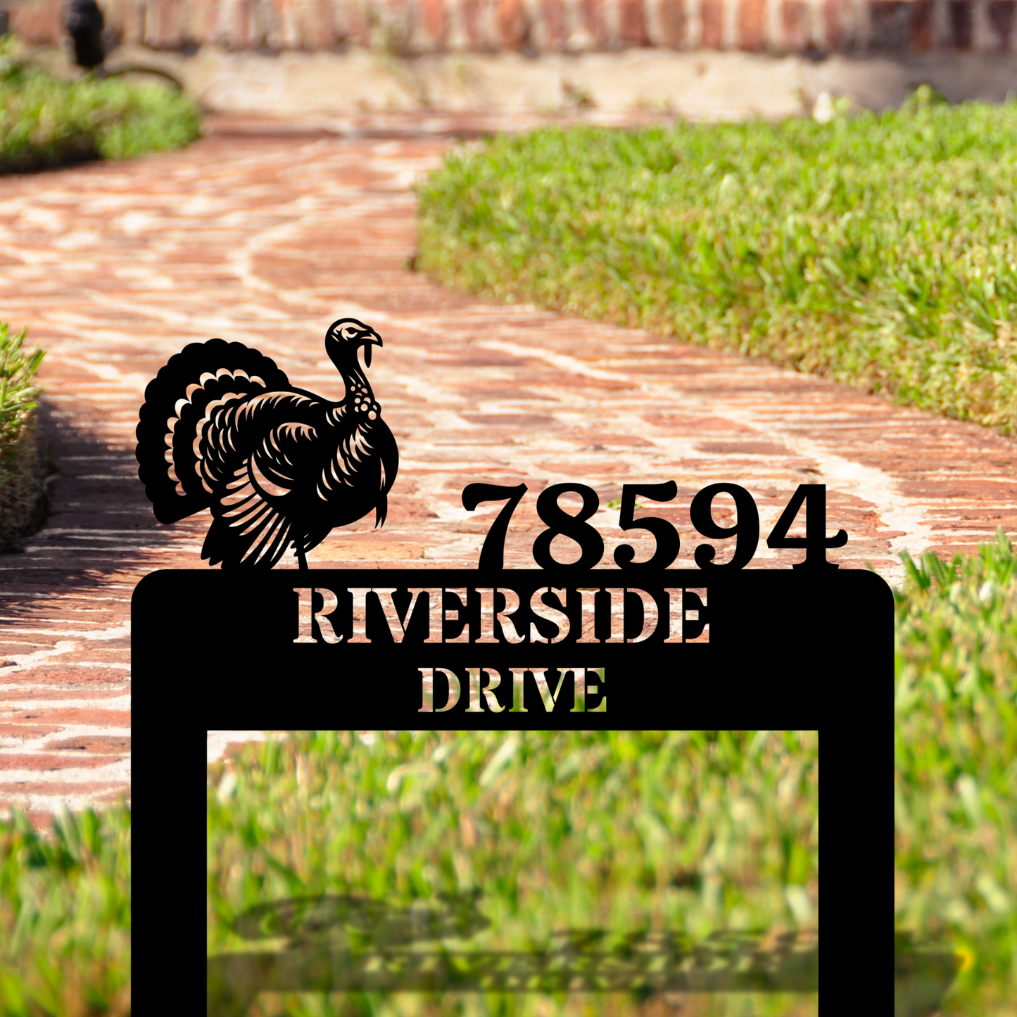 Custom Metal Address Stake, Lawn Metal Address Sign, Custom House Number Sign, Metal Address Plaque, Custom Your Metal Address Sign, Yard Sign