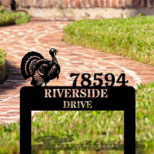 Custom Metal Address Stake, Lawn Metal Address Sign, Custom House Number Sign, Metal Address Plaque, Custom Your Metal Address Sign, Yard Sign