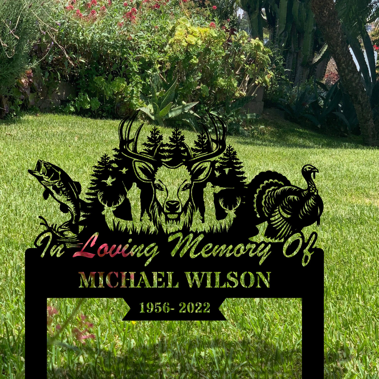 Custom Hunter Memorial Metal Sign