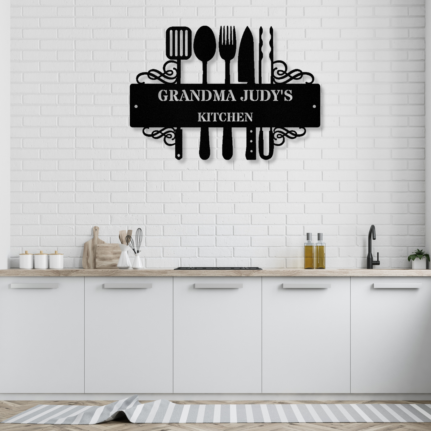 Custom Kitchen Metal Sign, Nana's Kitchen Metal Sign, Personalized Kitchen Decor, Kitchen Wall Art, BBQ Grill Metal Sign, Mother's Day Gift