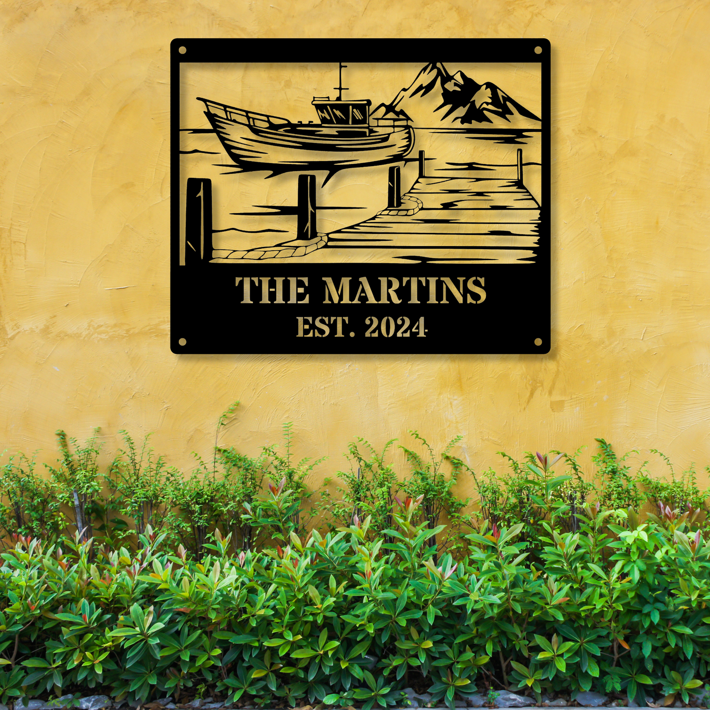 Custom Metal Sign, Lake House Sign, Personalized Lake Decor, Custom Metal Sign for Lake, Welcome to Our Lake House, Housewarming Gift, Custom Lake House Decor