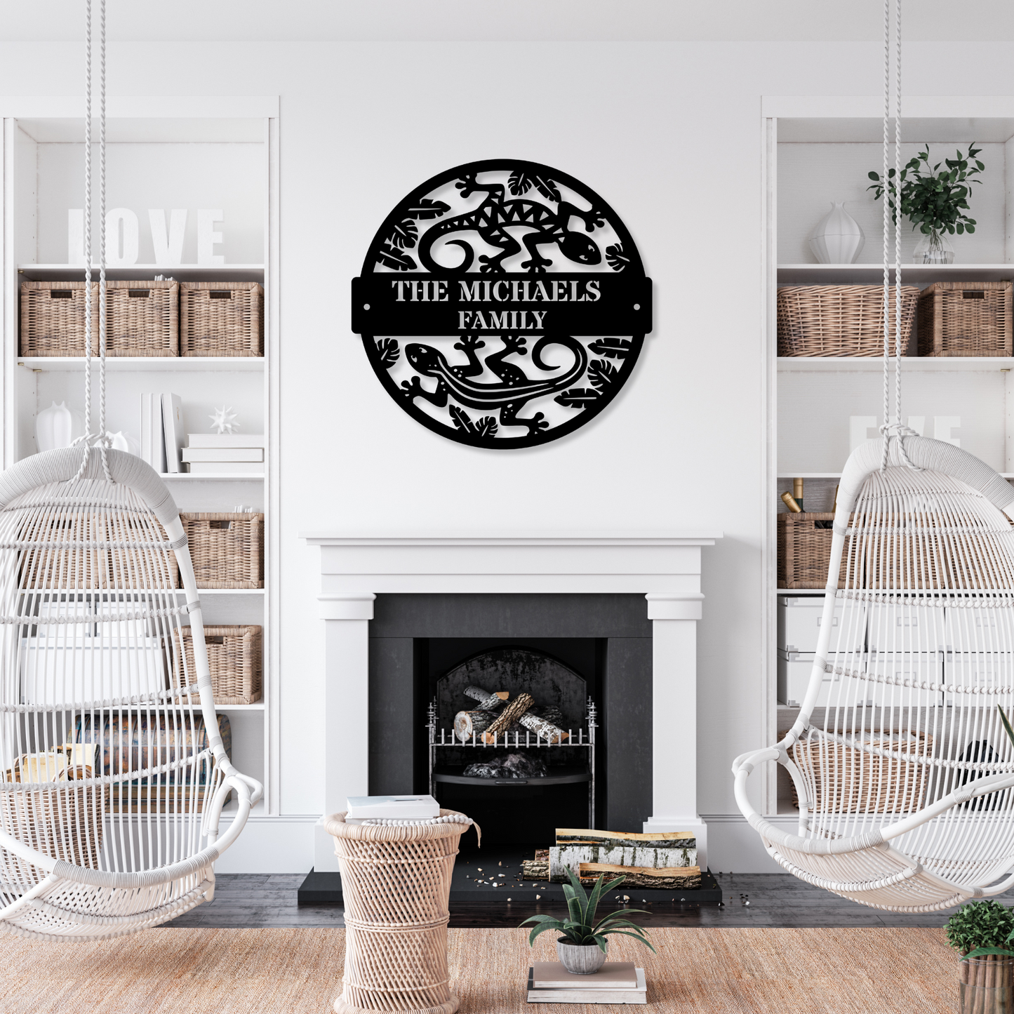 Custom Gecko Metal Sign Wall Art, Gecko Room Decor, Reptile Lovers Gift, Personalized Metal Artwork for Home or Outdoor