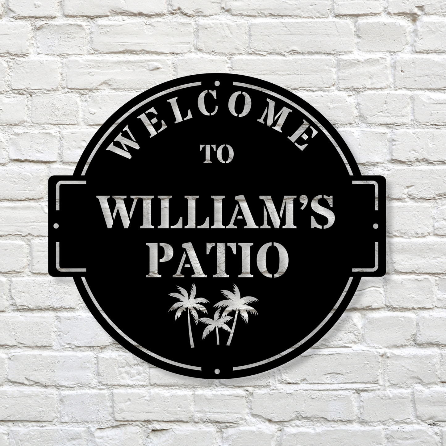 Custom Patio Metal Sign, Personalized Patio Metal sign , Housewarming Gift, Metal Patio Sign