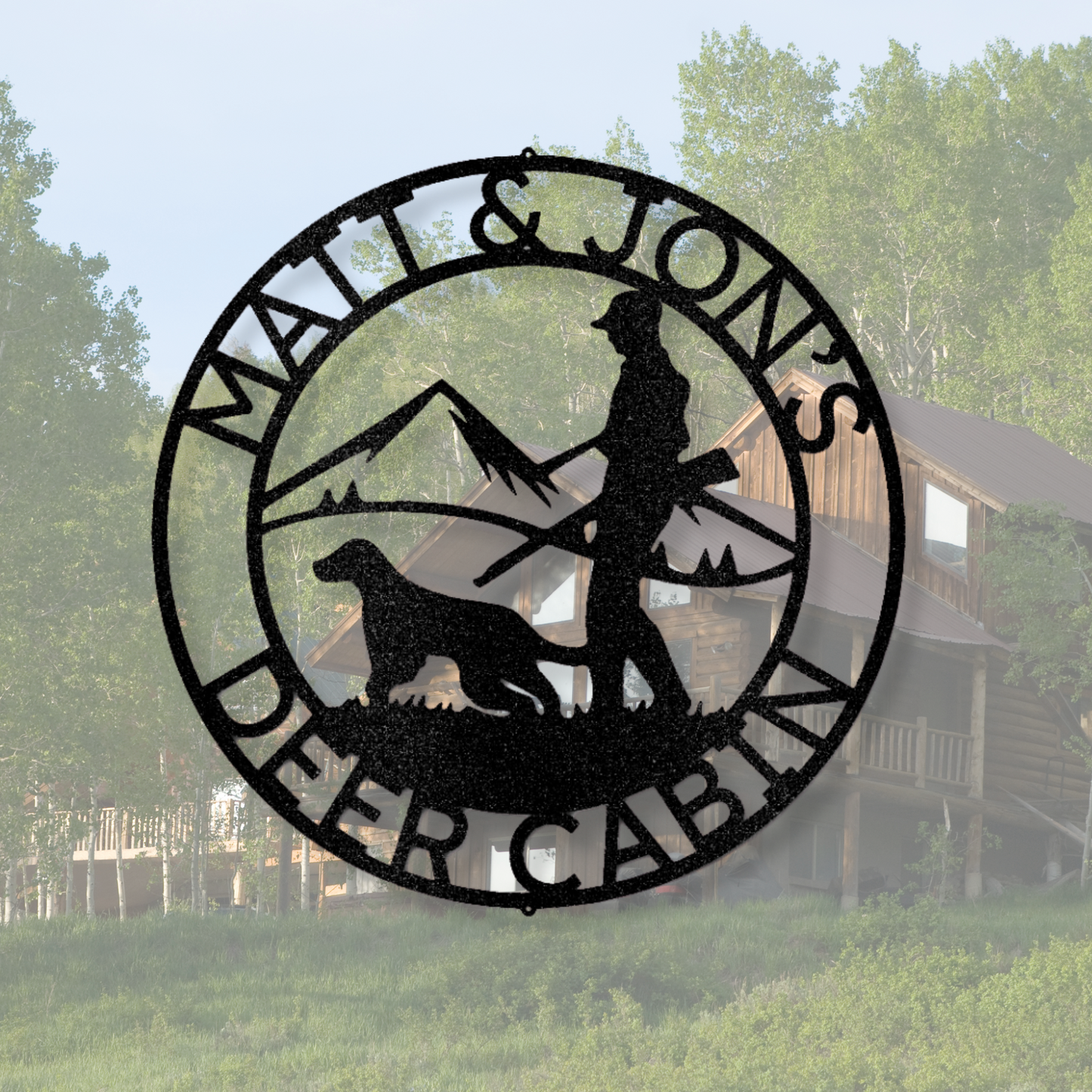 Birddog Monogram - Steel Sign