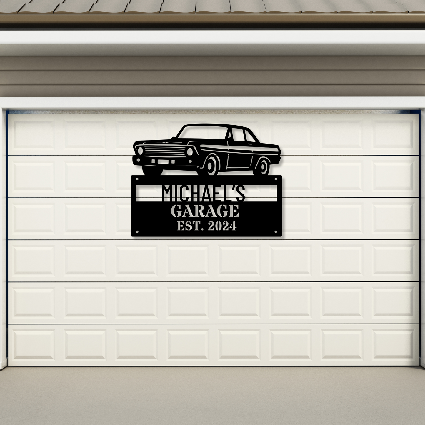 Custom Metal Garage Sign, Personalized Workshop Sign, Metal Home Decor, Unique Man Cave Sign, Custom Name Plate, Outdoor Garage Art