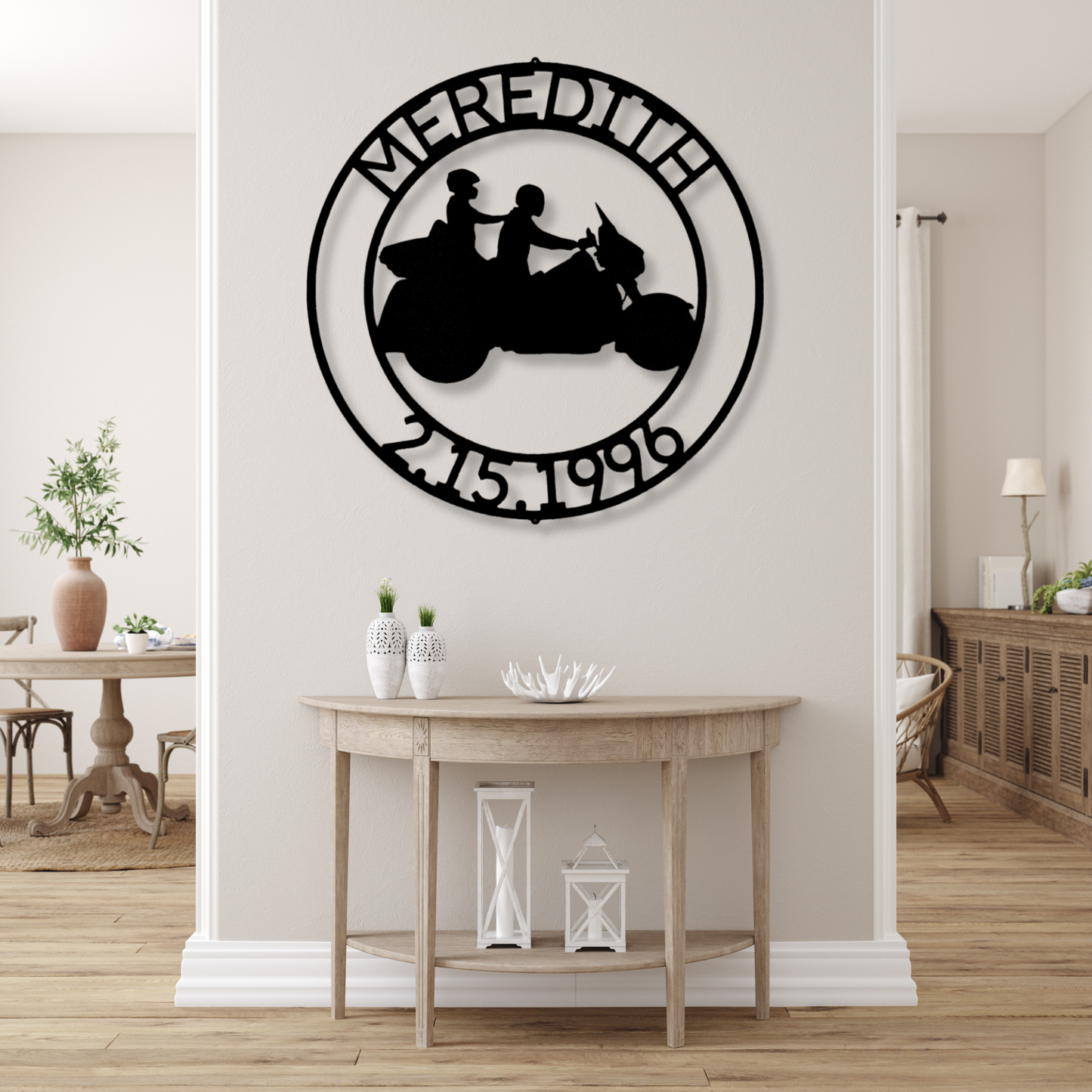 Custom Couples Metal Sign, Motorcycle Sign, Motorbike Metal Sign, Personalized Biker Sign, Couples Gift, Bikers Anniversary or Wedding Gift
