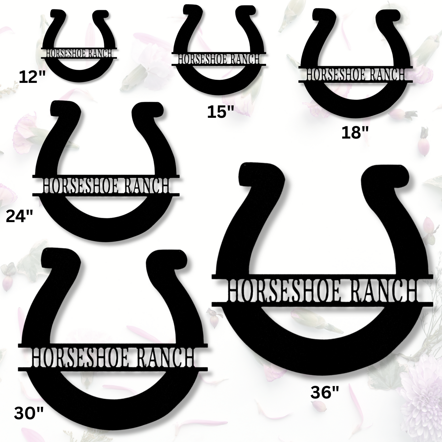 Custom Simple Horseshoe Metal  Sign, Personalized Horseshoe Monogram, Birthday Gift For Horse Lover, Meaningful Gift, Son To Dad Gift, Gift From Son, Housewarming Decor, Outdoor Hanging.